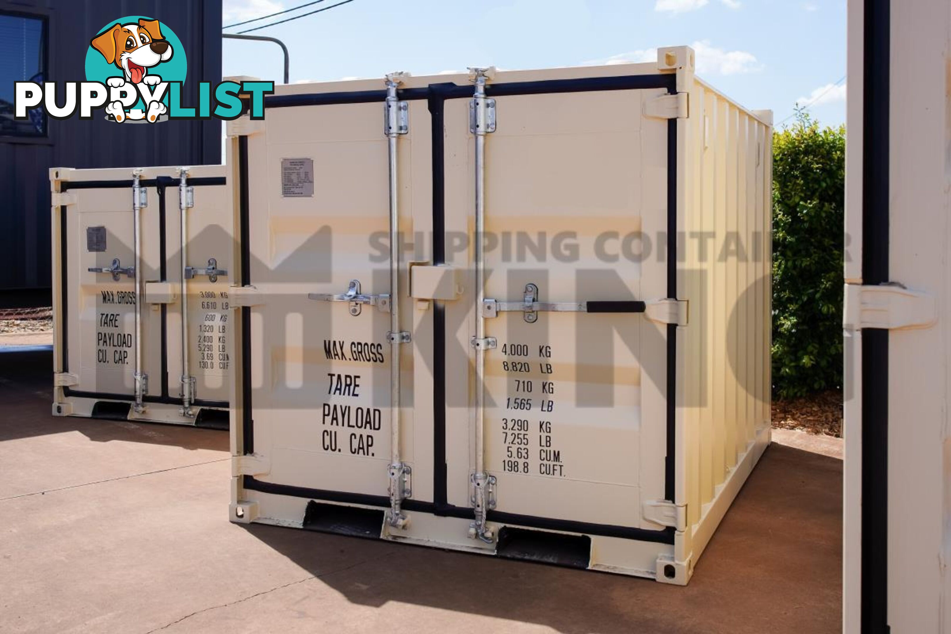 7' MINI CUBE SHIPPING CONTAINER
