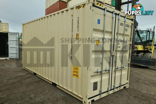 20' HIGH CUBE SHIPPING CONTAINER (WITH TIE RAILS)