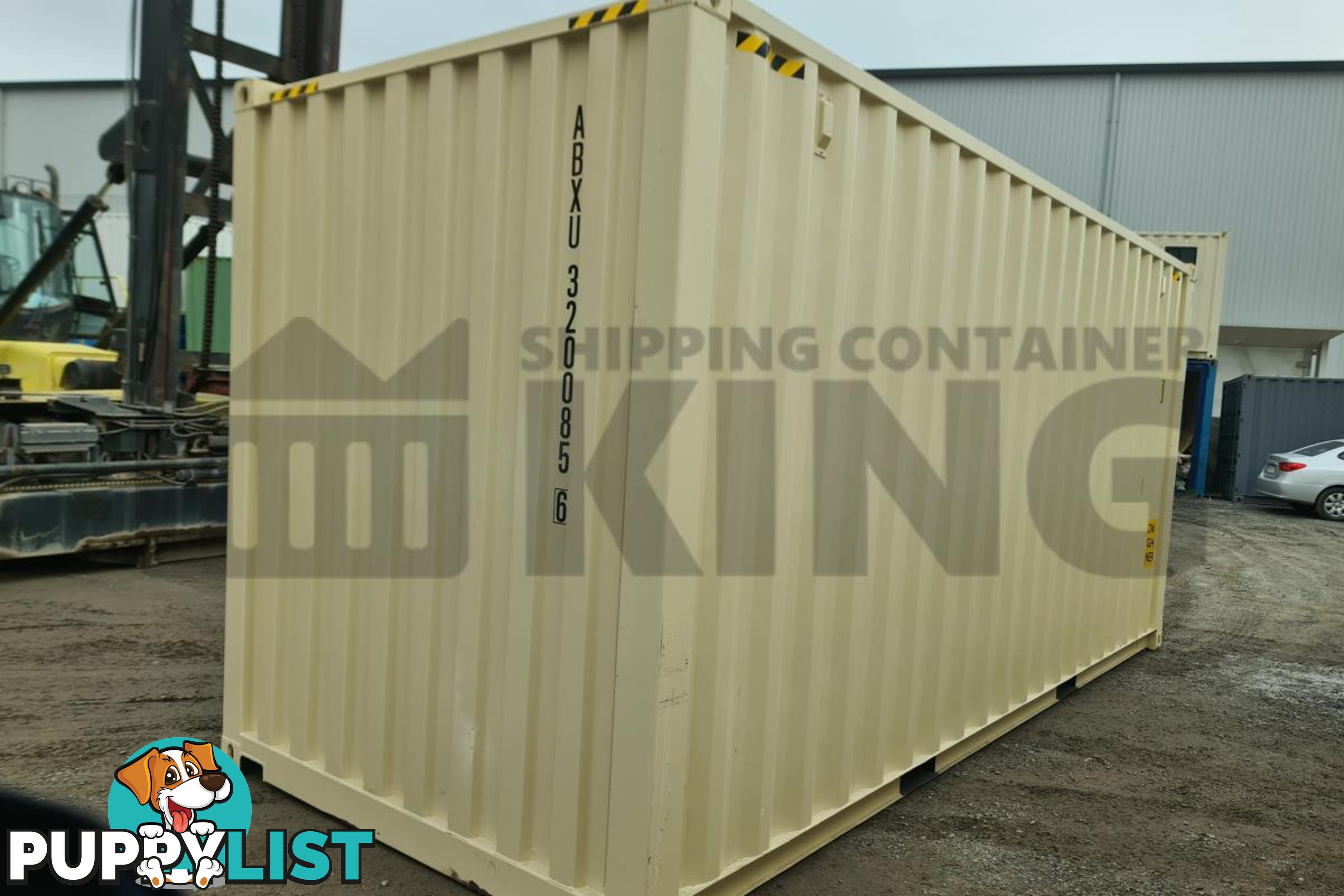 20' HIGH CUBE SHIPPING CONTAINER (WITH TIE RAILS)