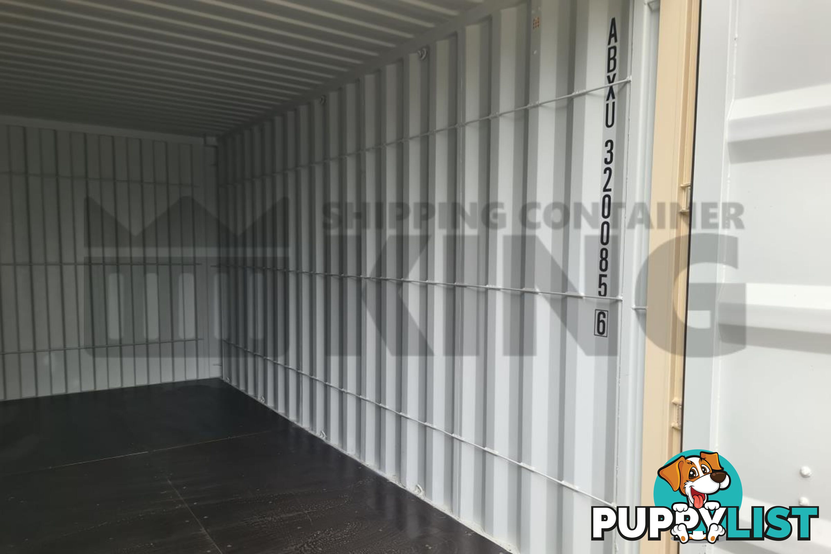 20' HIGH CUBE SHIPPING CONTAINER (WITH TIE RAILS)