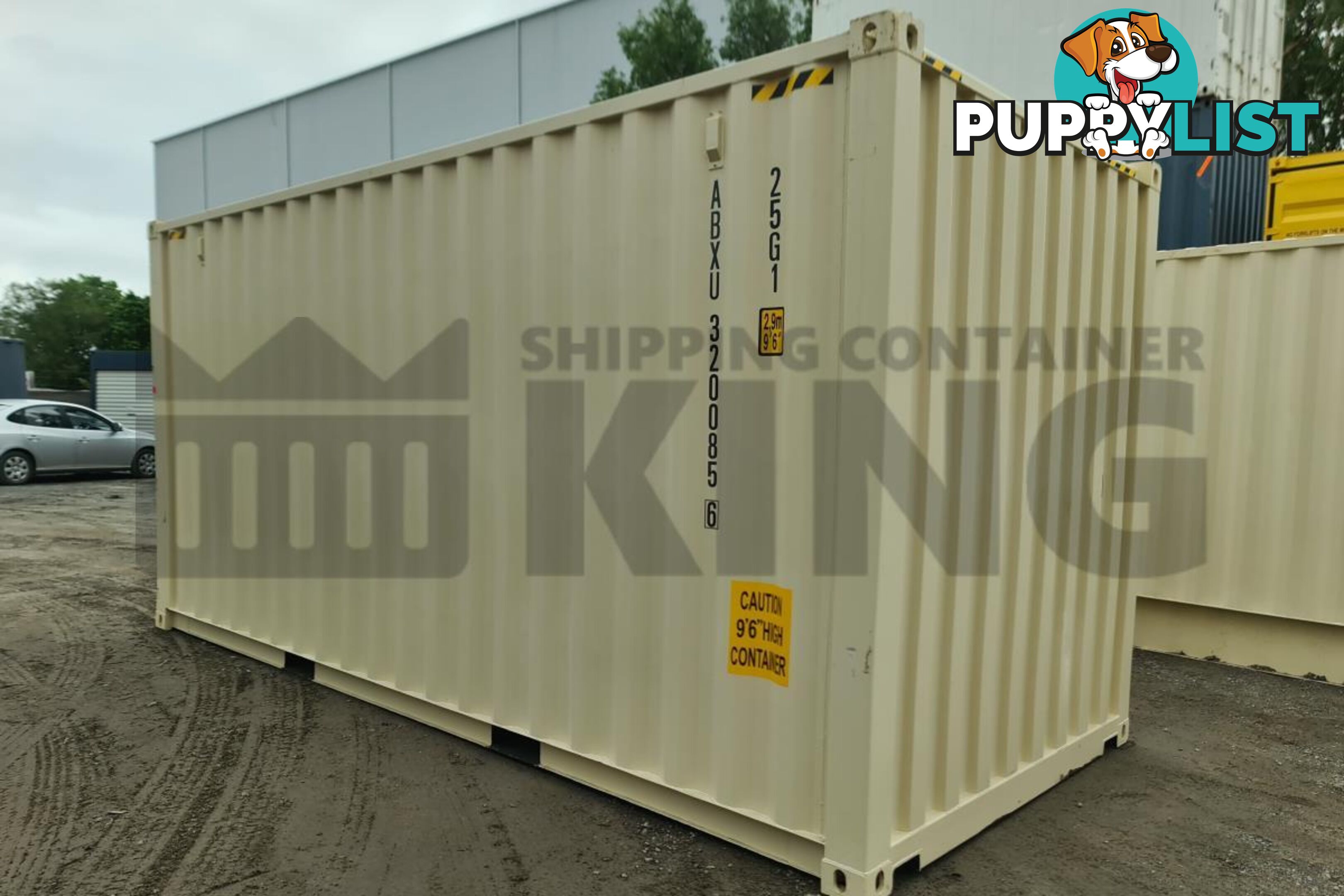 20' HIGH CUBE SHIPPING CONTAINER (WITH TIE RAILS)