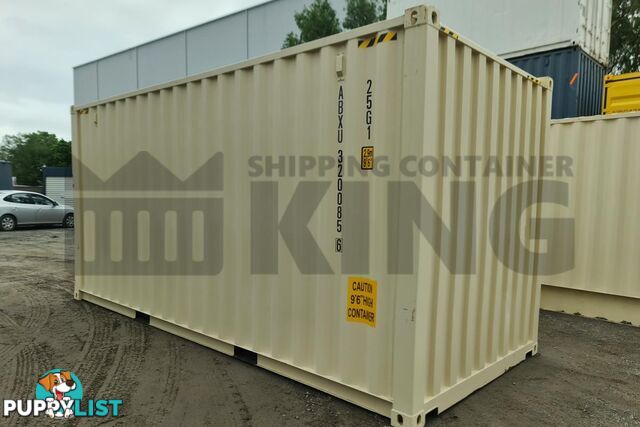 20' HIGH CUBE SHIPPING CONTAINER (WITH TIE RAILS)