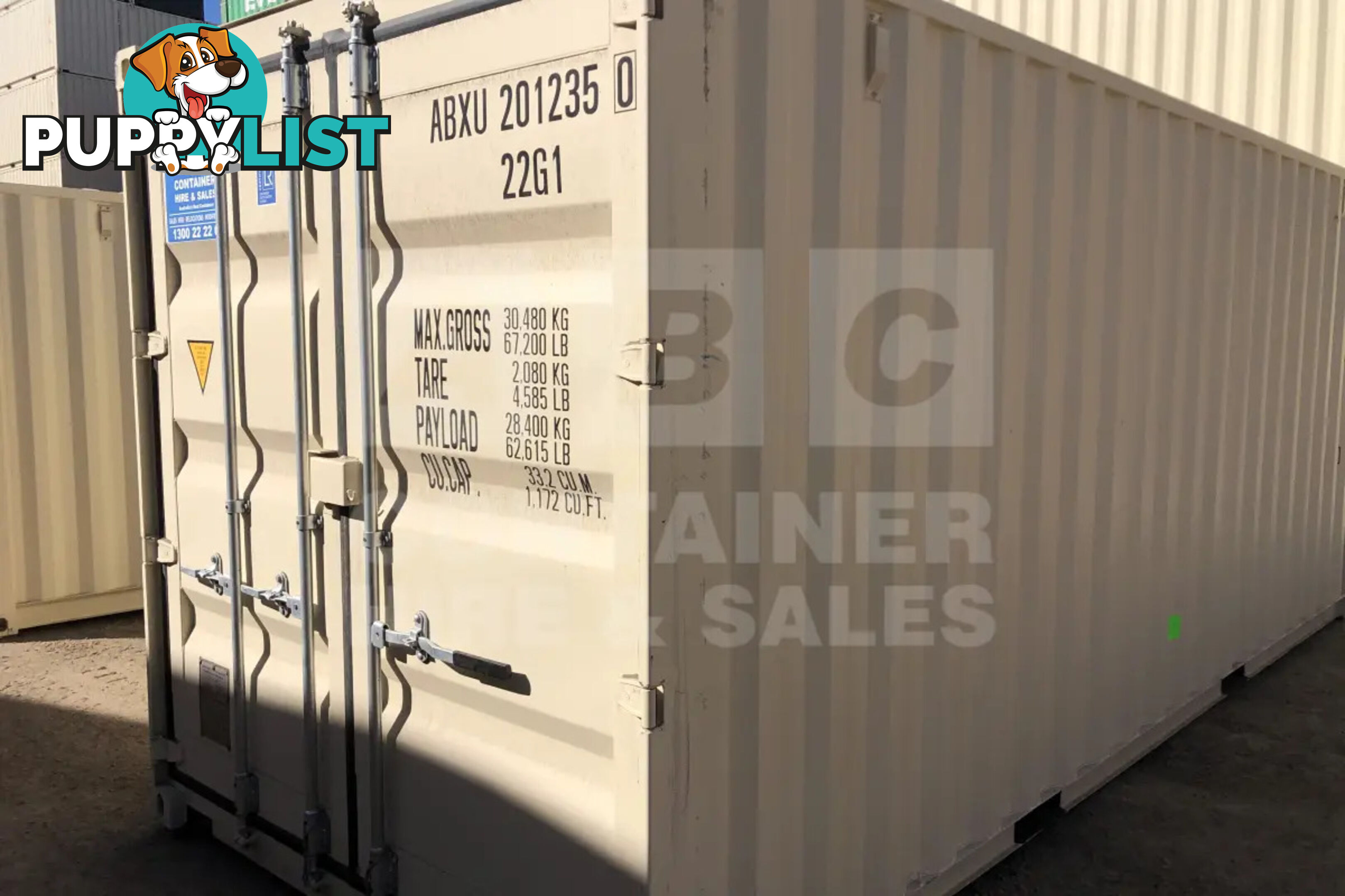 20' STANDARD HEIGHT SHIPPING CONTAINER