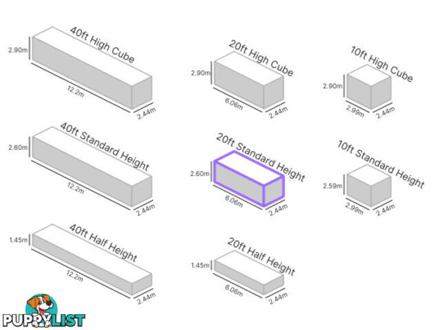 20' STANDARD HEIGHT SHIPPING CONTAINER