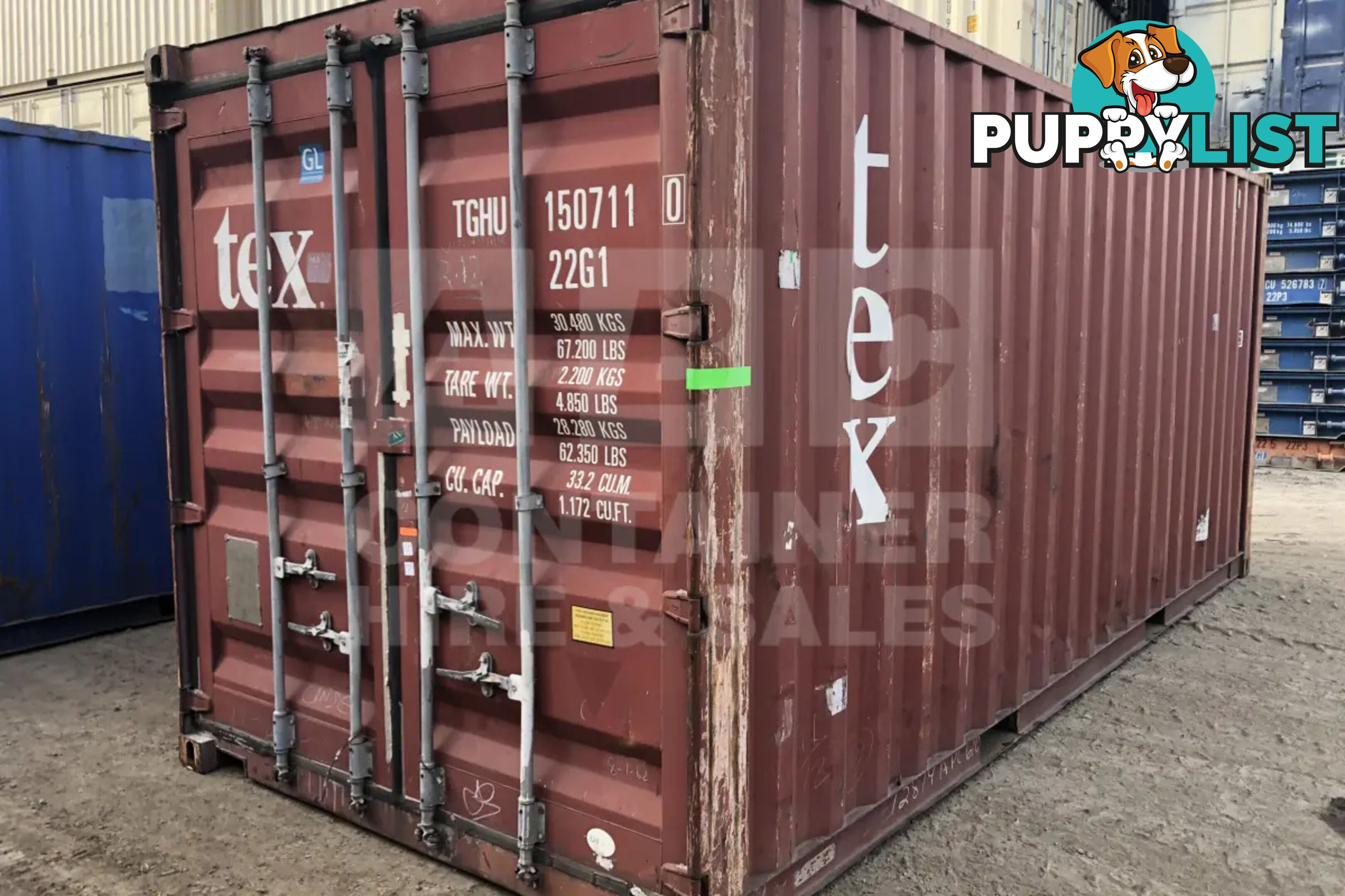 20' STANDARD HEIGHT SHIPPING CONTAINER