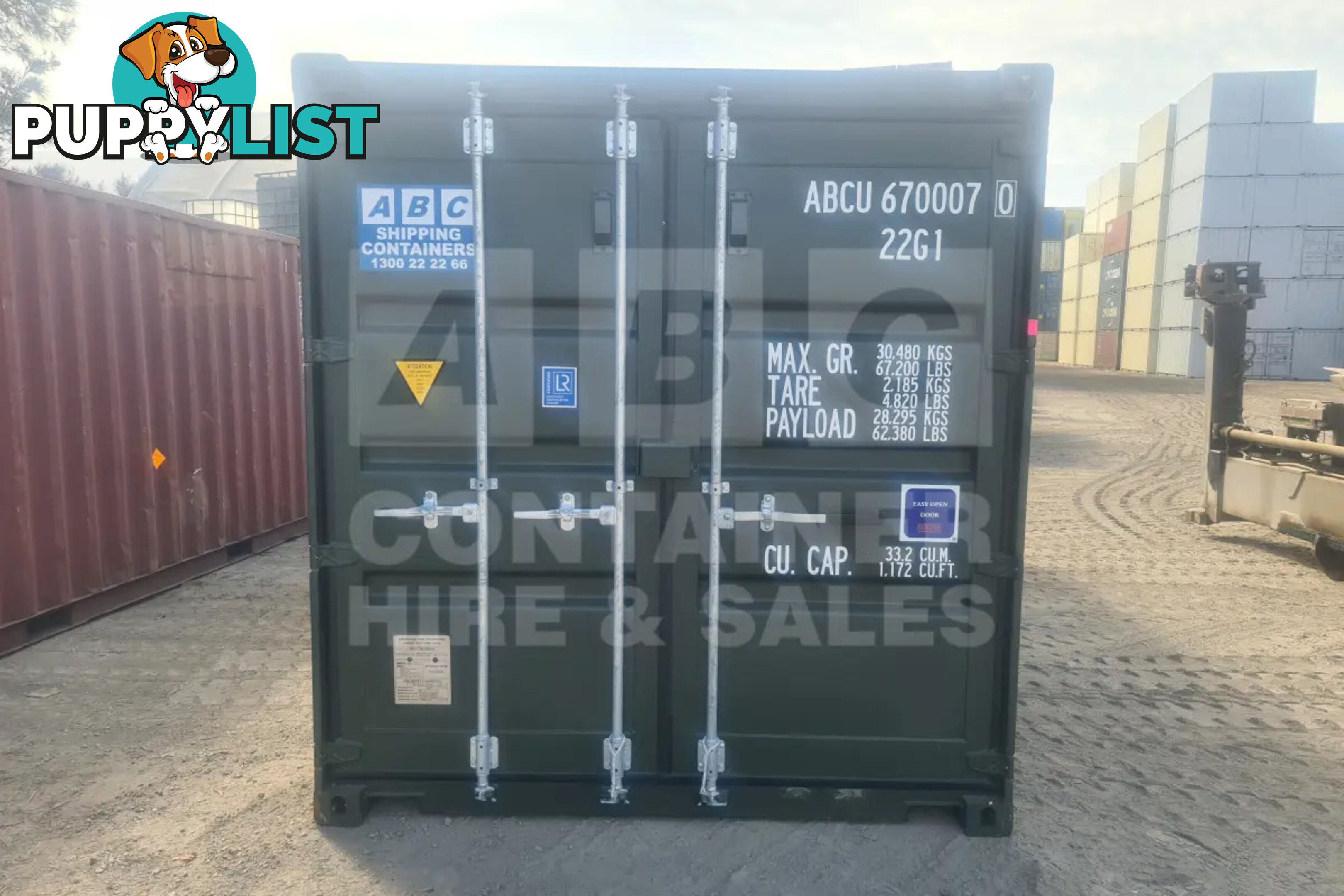 20' STANDARD HEIGHT SHIPPING CONTAINER