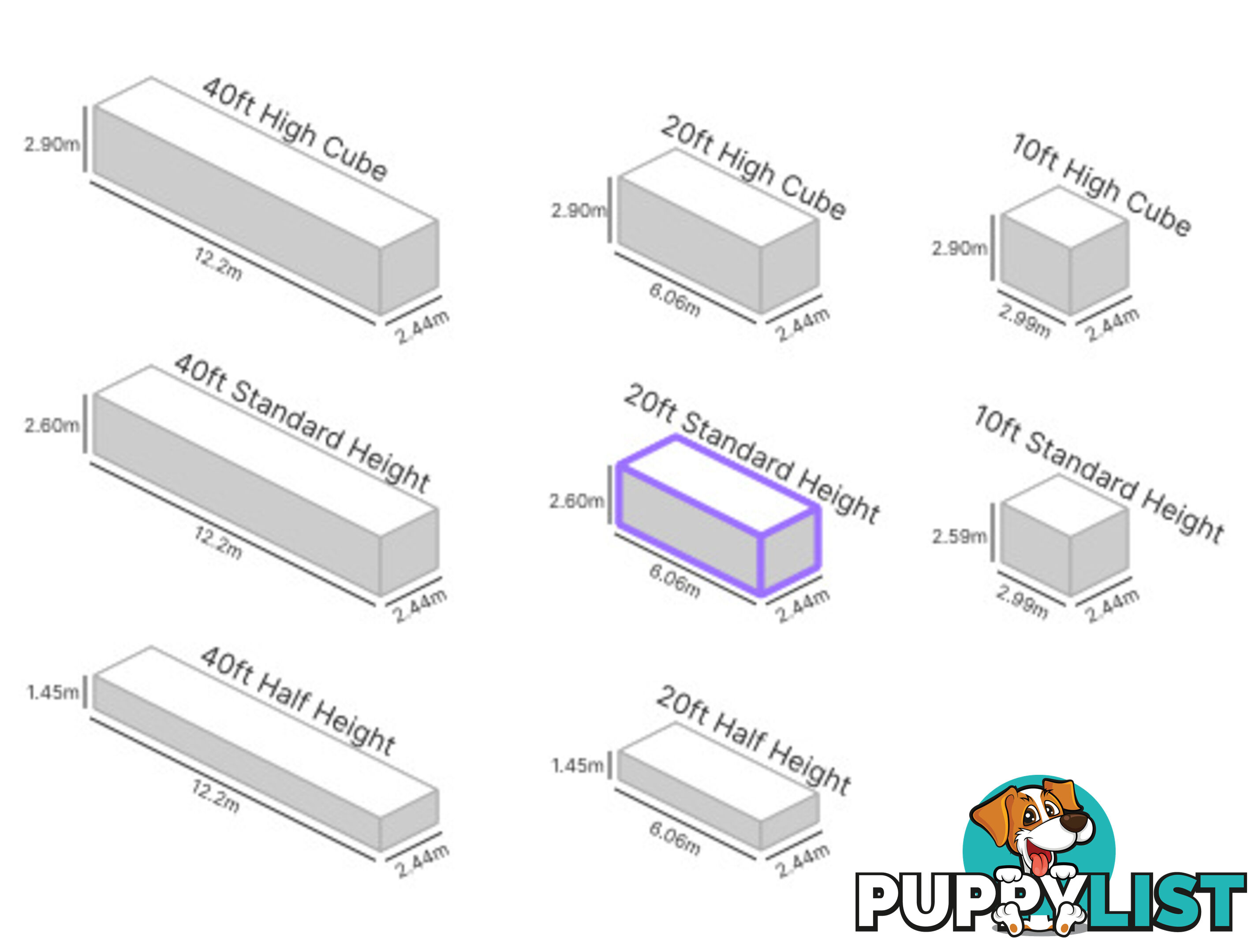 20' STANDARD HEIGHT SHIPPING CONTAINER
