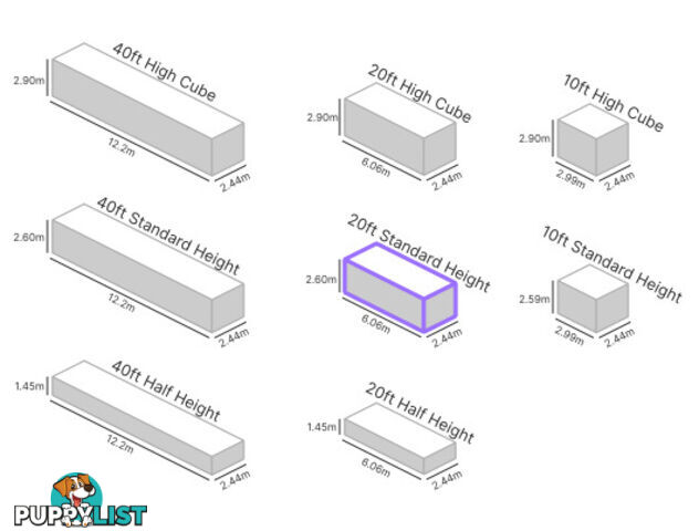 20' STANDARD HEIGHT SHIPPING CONTAINER