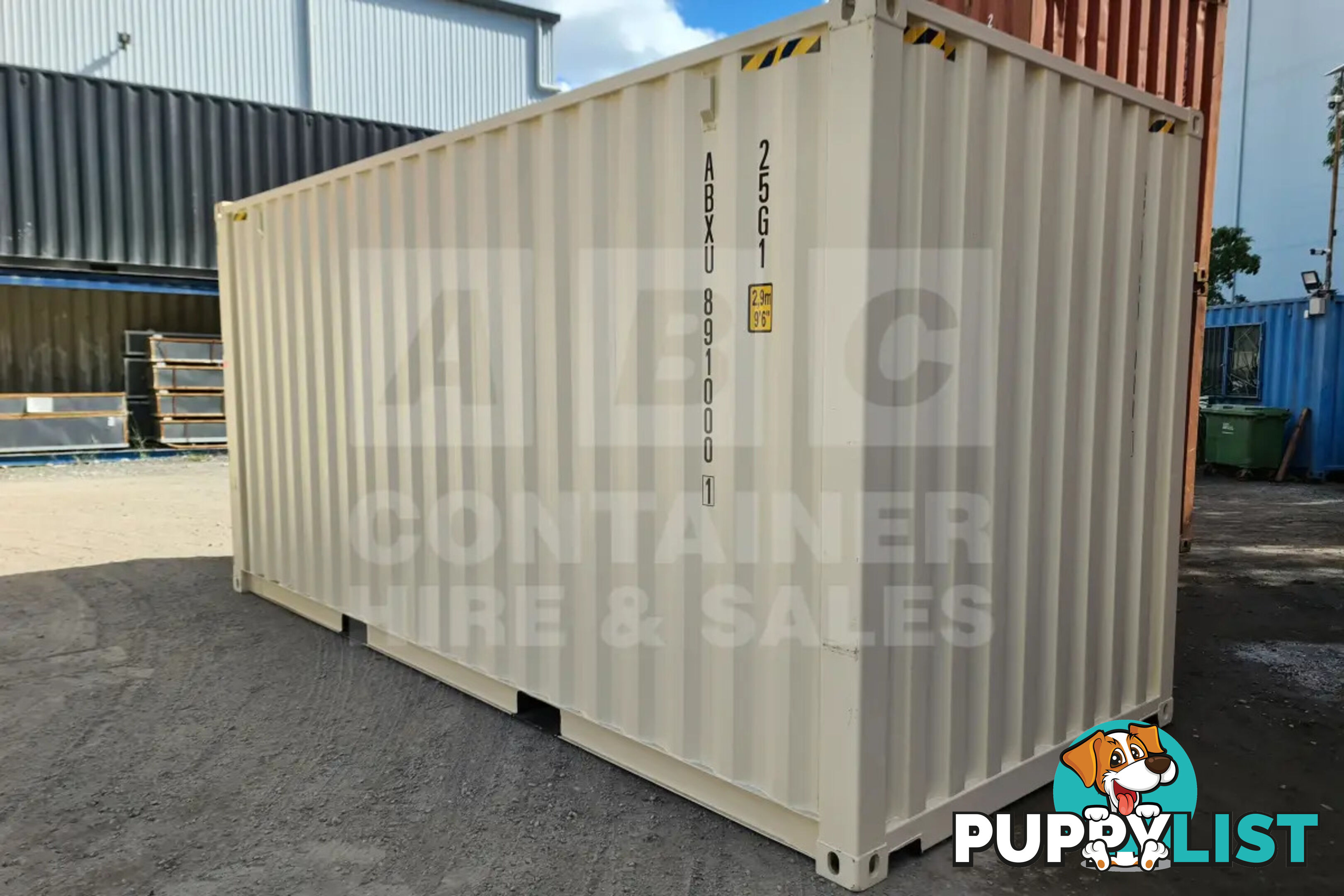 20' HIGH CUBE SHIPPING CONTAINER (STEEL FLOOR)