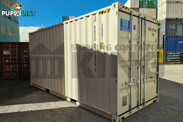 20' HIGH CUBE SHIPPING CONTAINER (STEEL FLOOR) - in Brisbane