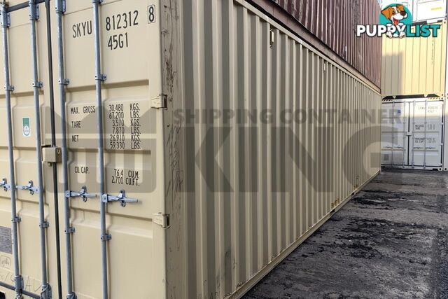 40' HIGH CUBE SHIPPING CONTAINER - in Gympie