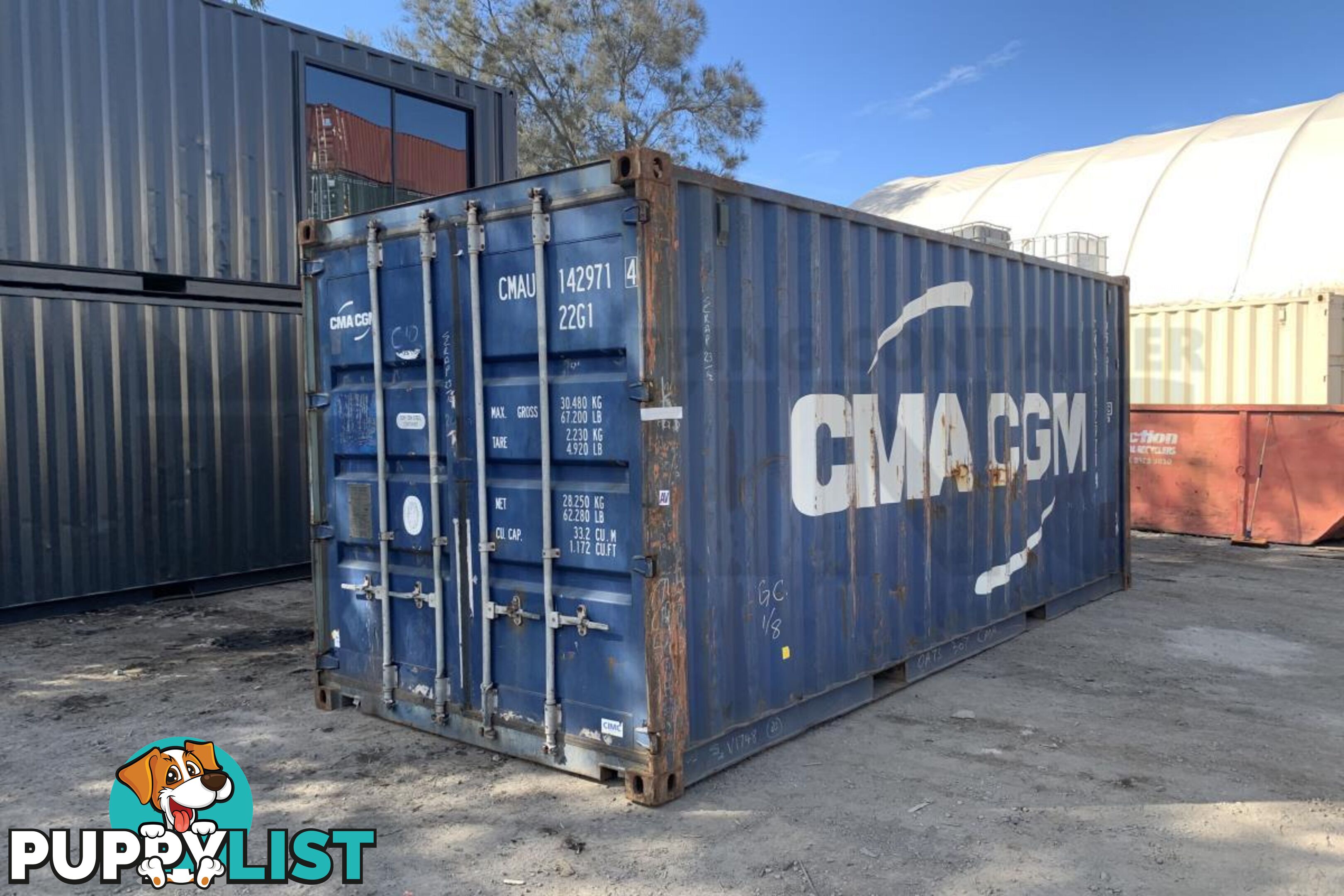 20' STANDARD HEIGHT SHIPPING CONTAINER - in Cairns