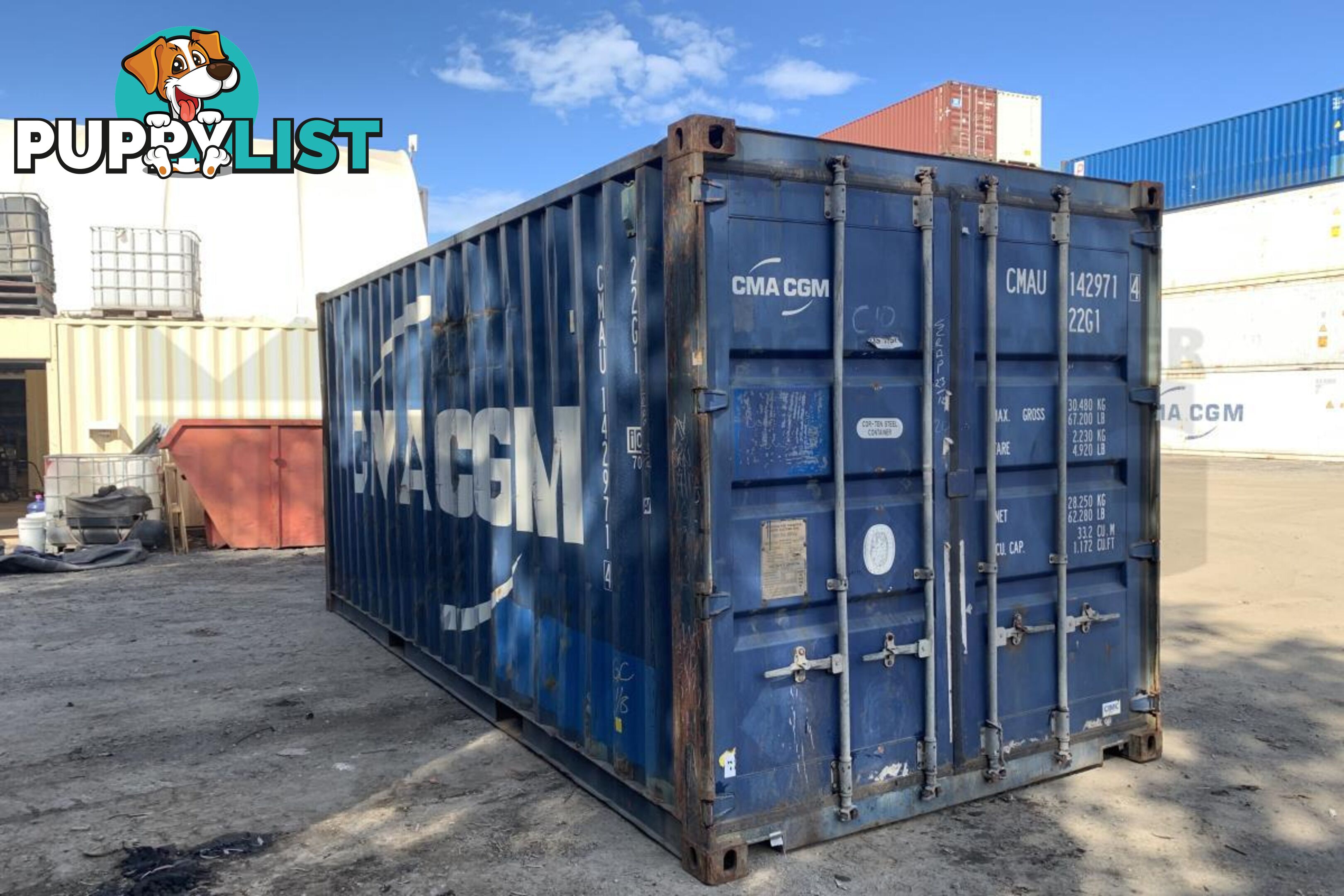 20' STANDARD HEIGHT SHIPPING CONTAINER - in Cairns