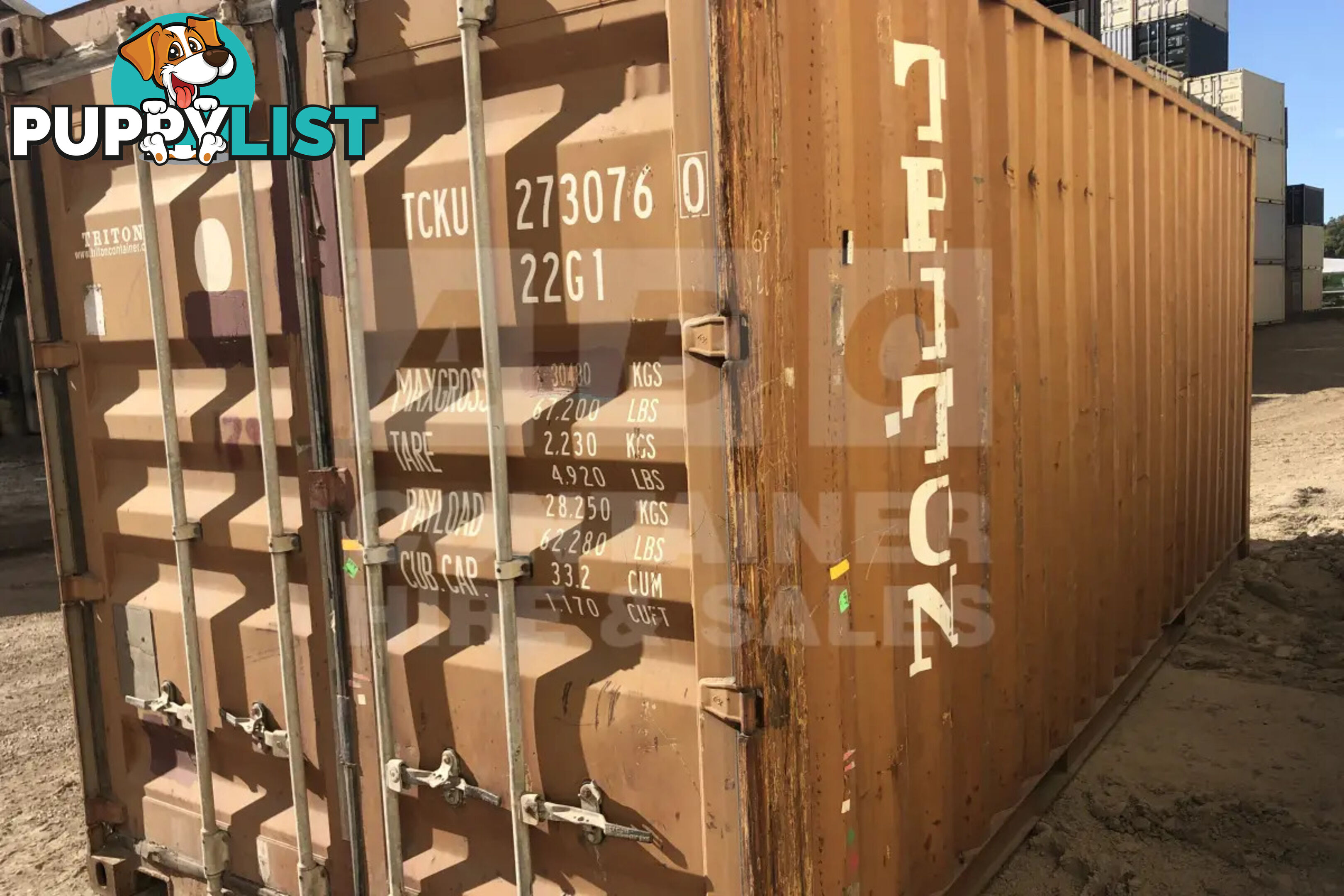 20' STANDARD HEIGHT SHIPPING CONTAINER