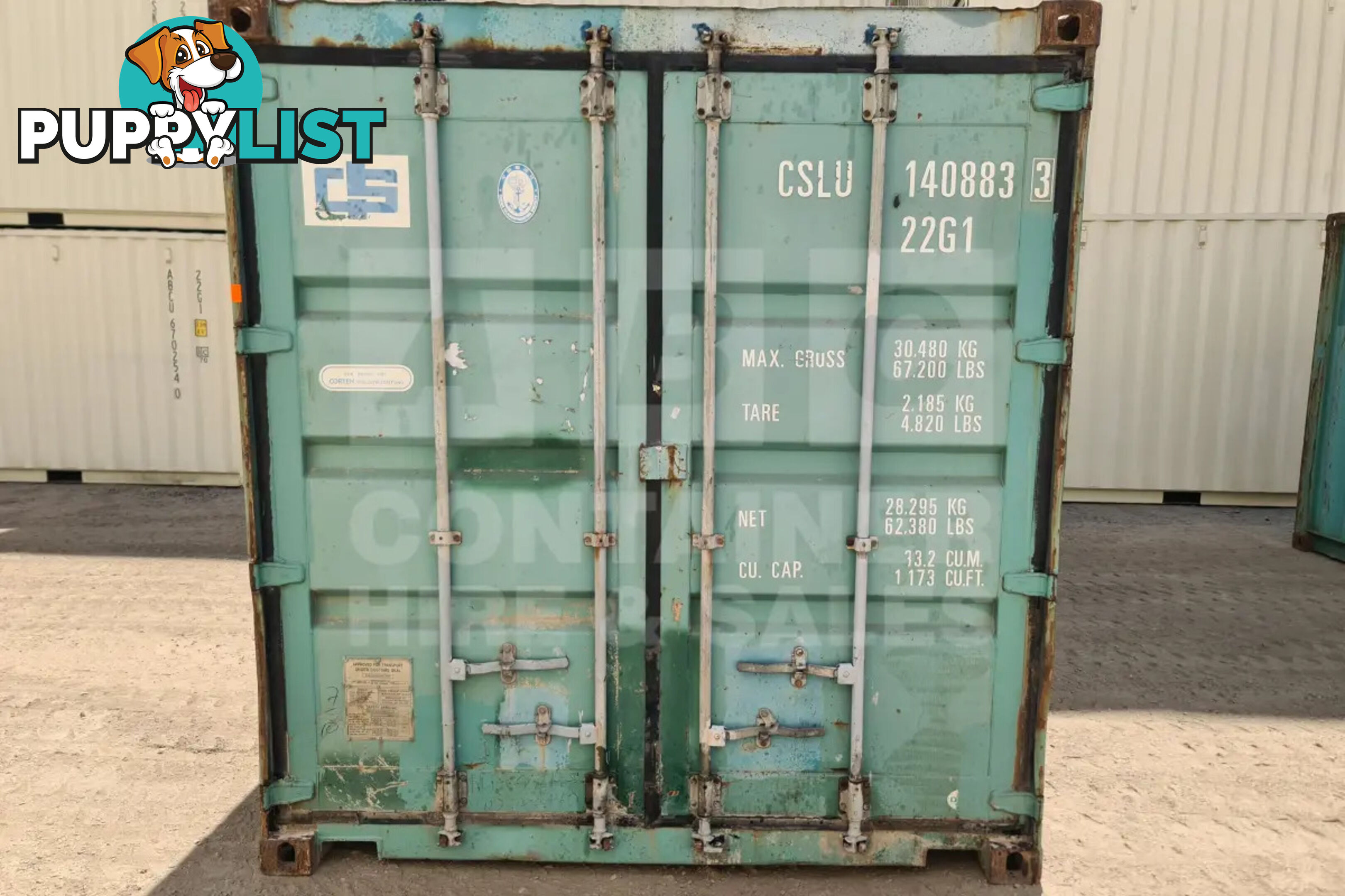 20' STANDARD HEIGHT SHIPPING CONTAINER