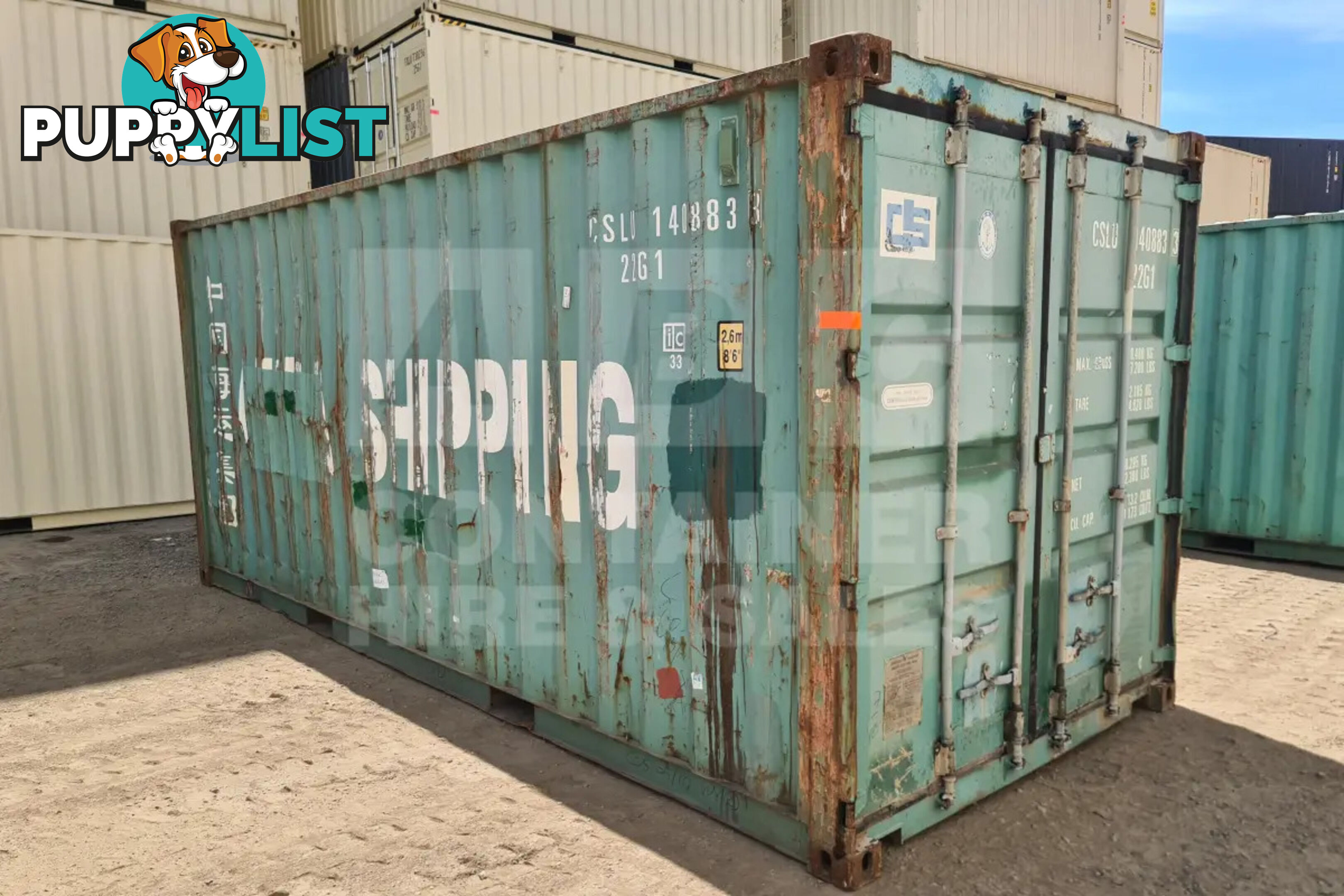 20' STANDARD HEIGHT SHIPPING CONTAINER