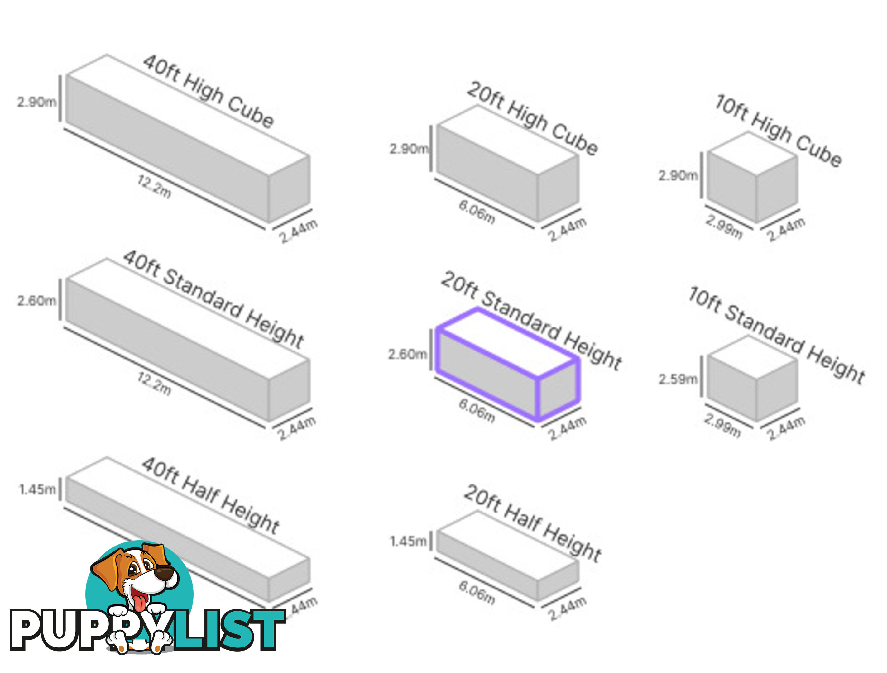 20' STANDARD HEIGHT SHIPPING CONTAINER