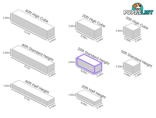 20' STANDARD HEIGHT SHIPPING CONTAINER