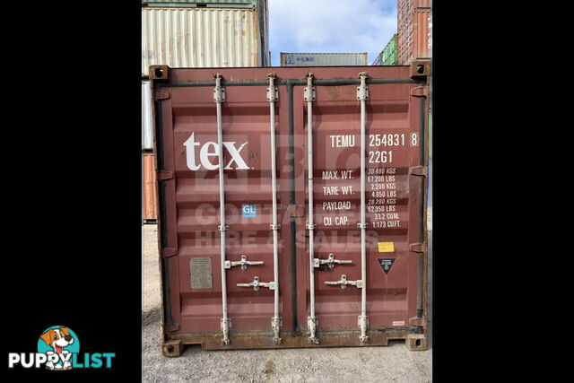 20' STANDARD HEIGHT SHIPPING CONTAINER - in Brisbane