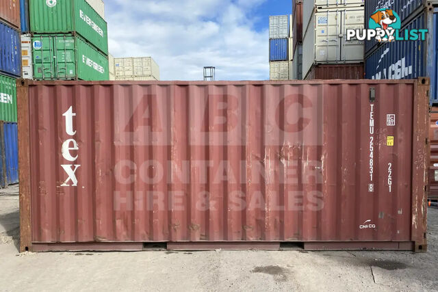 20' STANDARD HEIGHT SHIPPING CONTAINER - in Brisbane