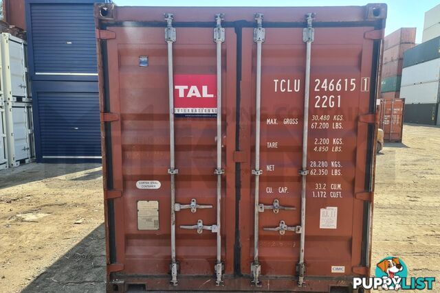 20' STANDARD HEIGHT SHIPPING CONTAINER - in Brisbane