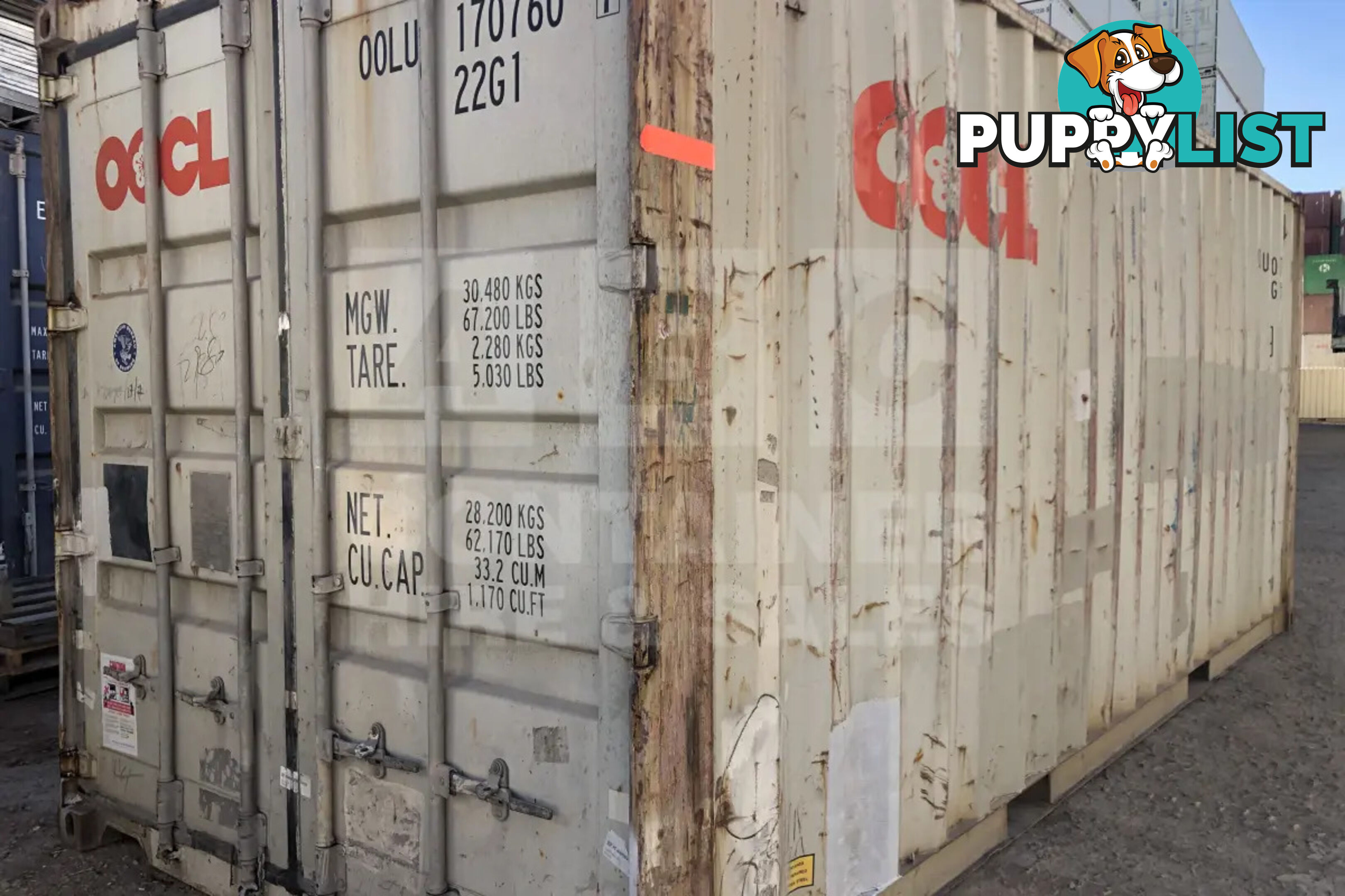 20' STANDARD HEIGHT SHIPPING CONTAINER