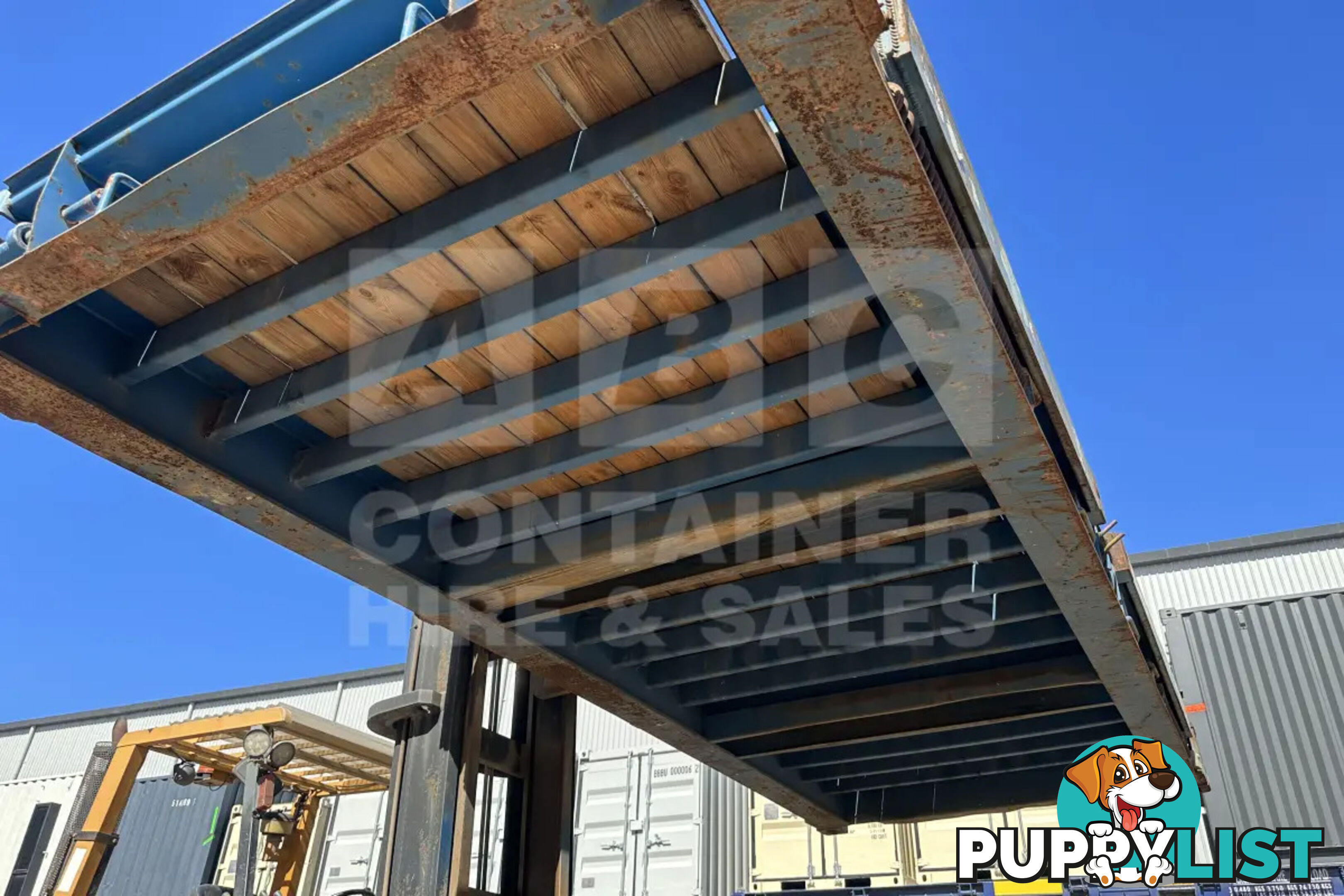 20' FLAT RACK SHIPPING CONTAINER (WITH COLLAPSIBLE ENDS)