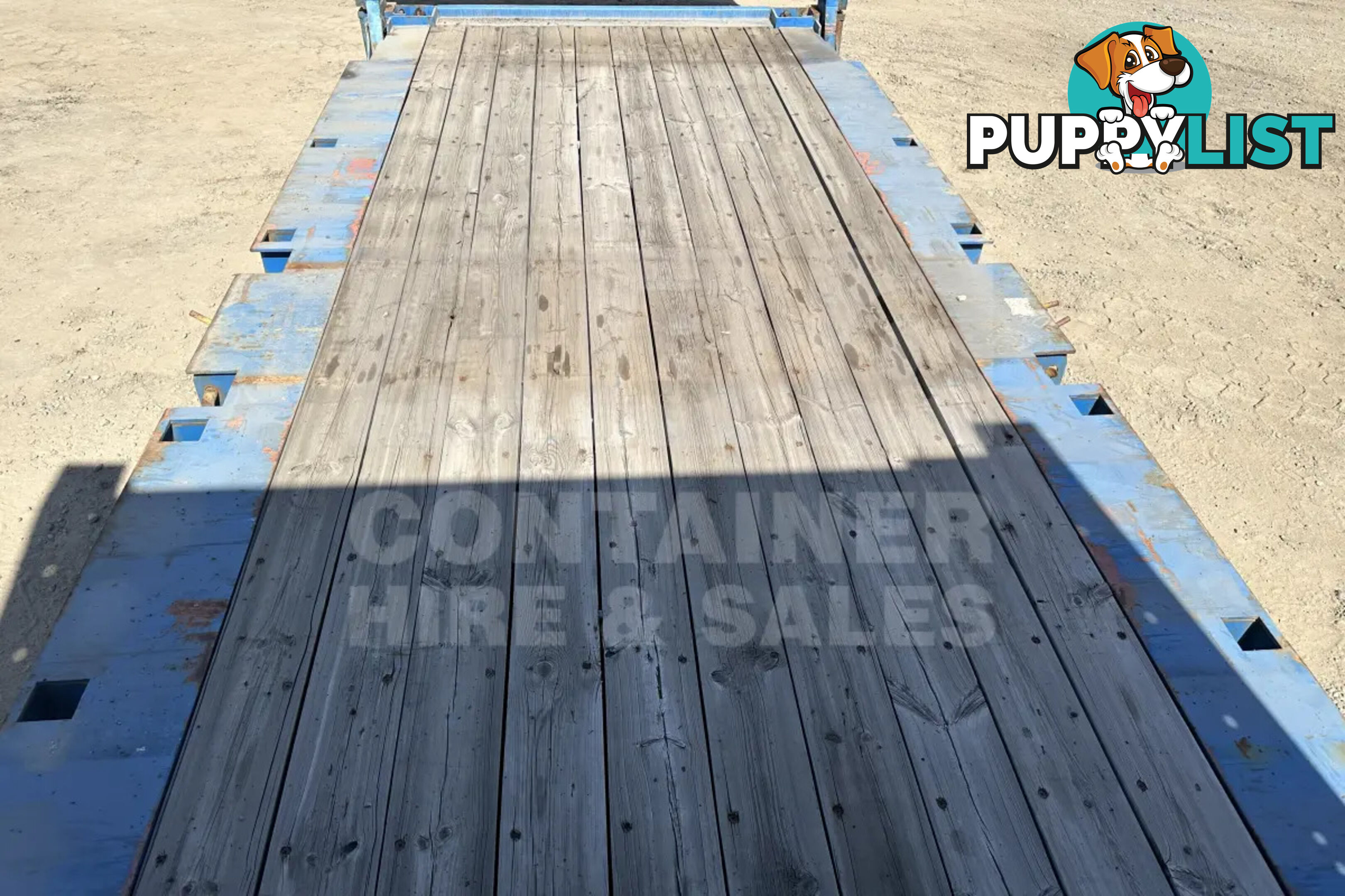 20' FLAT RACK SHIPPING CONTAINER (WITH COLLAPSIBLE ENDS)
