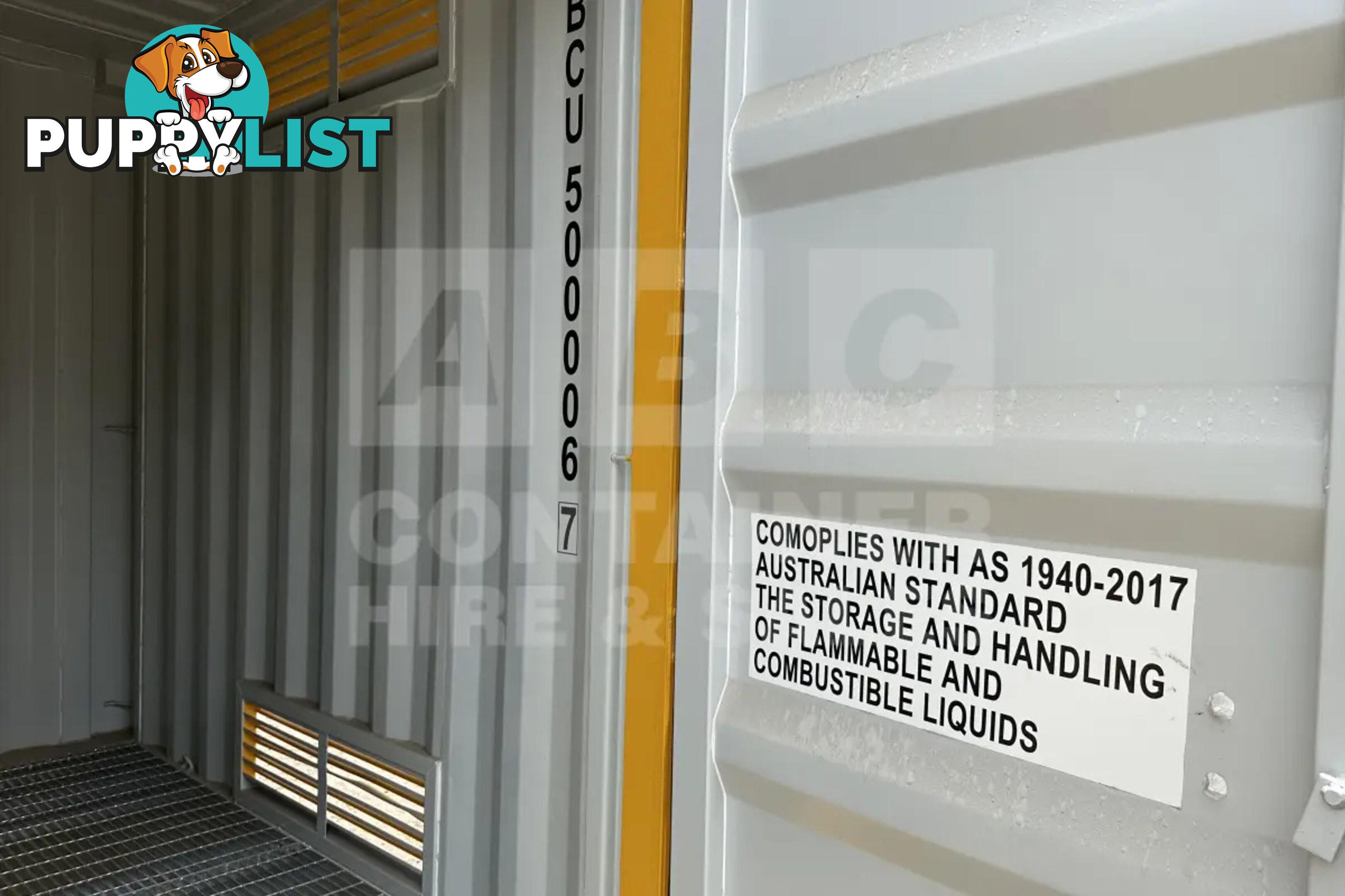 10' HIGH CUBE DANGEROUS GOODS SHIPPING CONTAINER (4 CORNER POST)