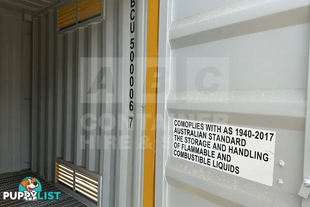 10' HIGH CUBE DANGEROUS GOODS SHIPPING CONTAINER (4 CORNER POST)