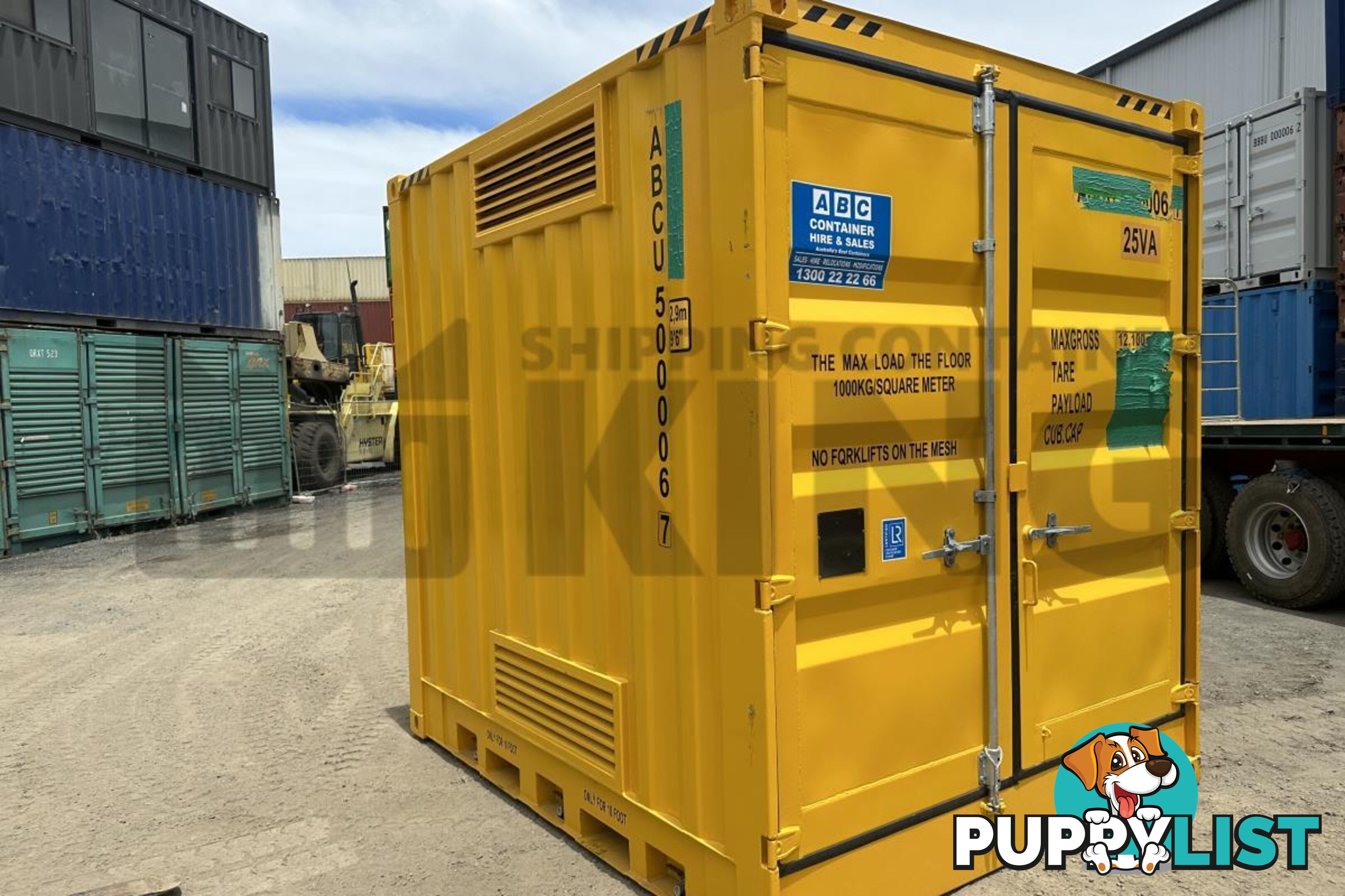 10' HIGH CUBE DANGEROUS GOODS SHIPPING CONTAINER (4 CORNER POST)