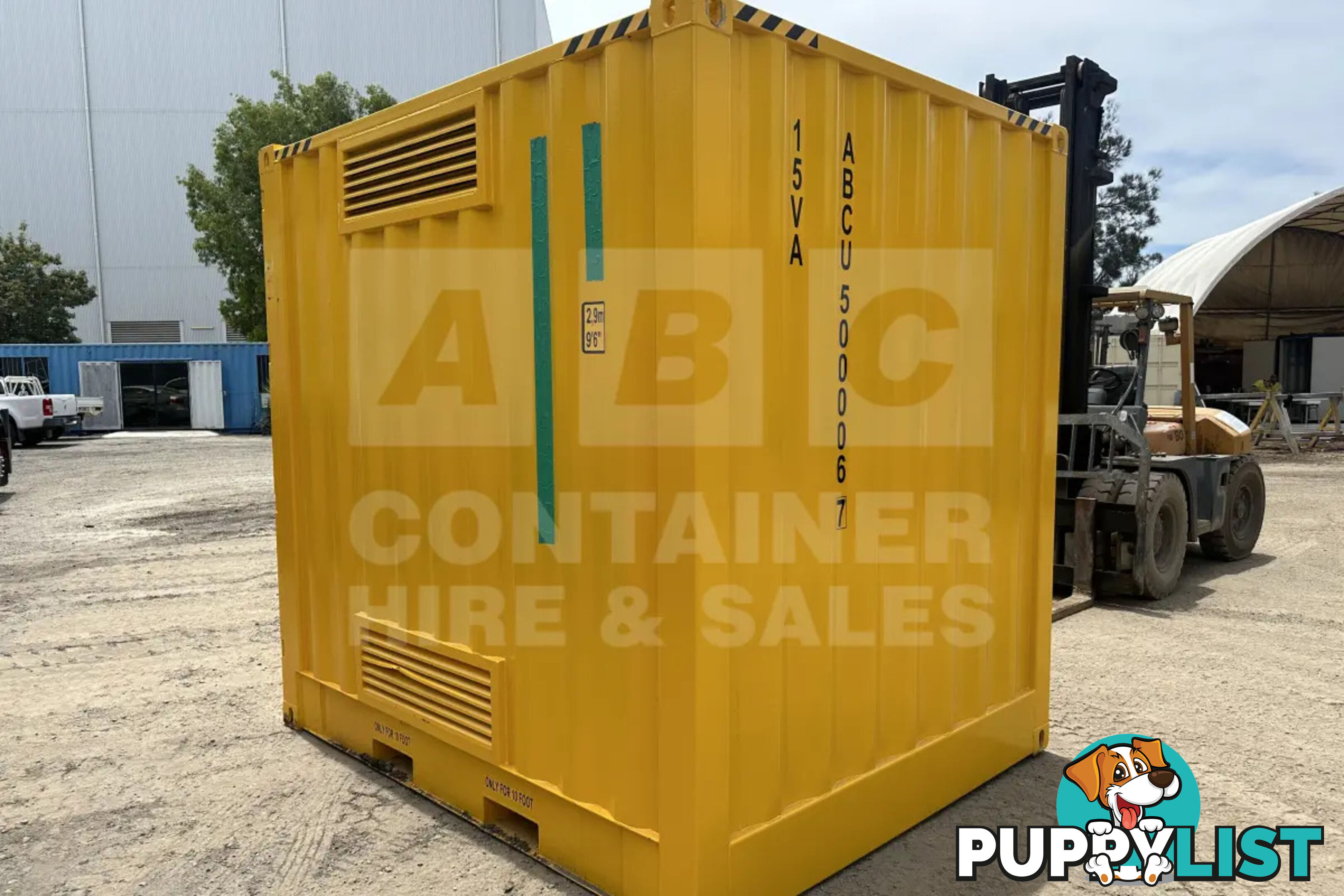 10' HIGH CUBE DANGEROUS GOODS SHIPPING CONTAINER (4 CORNER POST)