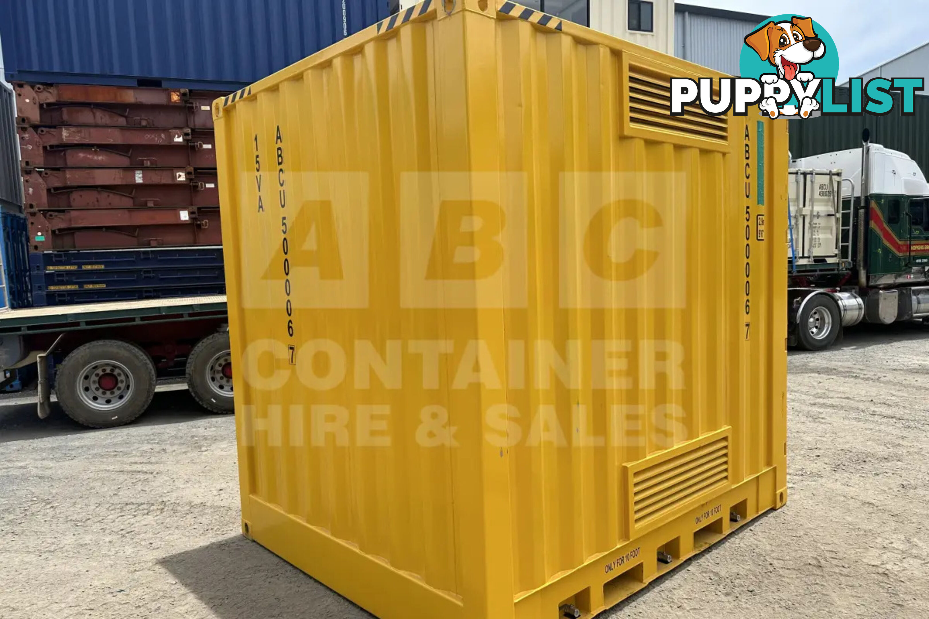 10' HIGH CUBE DANGEROUS GOODS SHIPPING CONTAINER (4 CORNER POST)