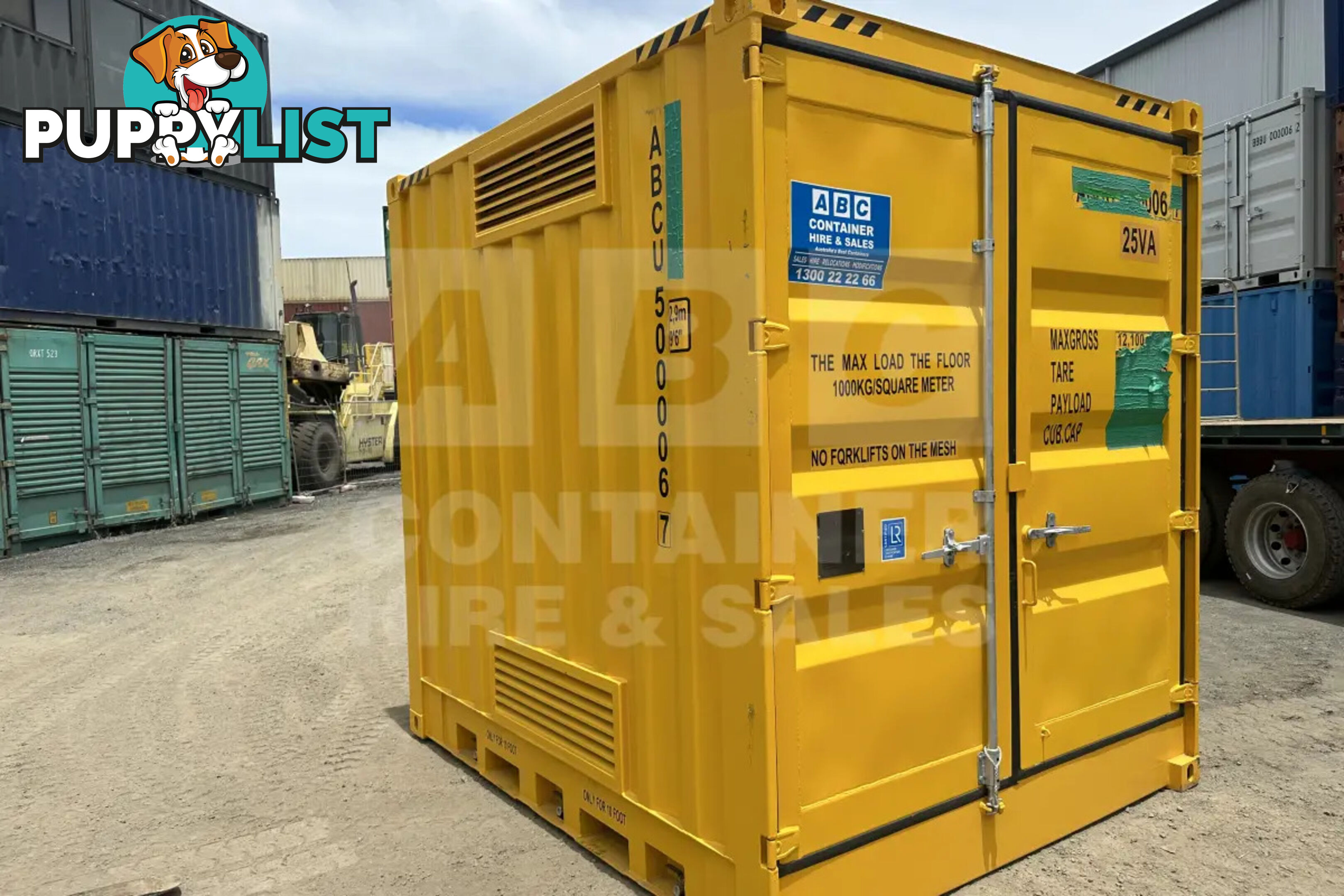 10' HIGH CUBE DANGEROUS GOODS SHIPPING CONTAINER (4 CORNER POST)