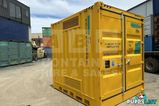 10' HIGH CUBE DANGEROUS GOODS SHIPPING CONTAINER (4 CORNER POST)
