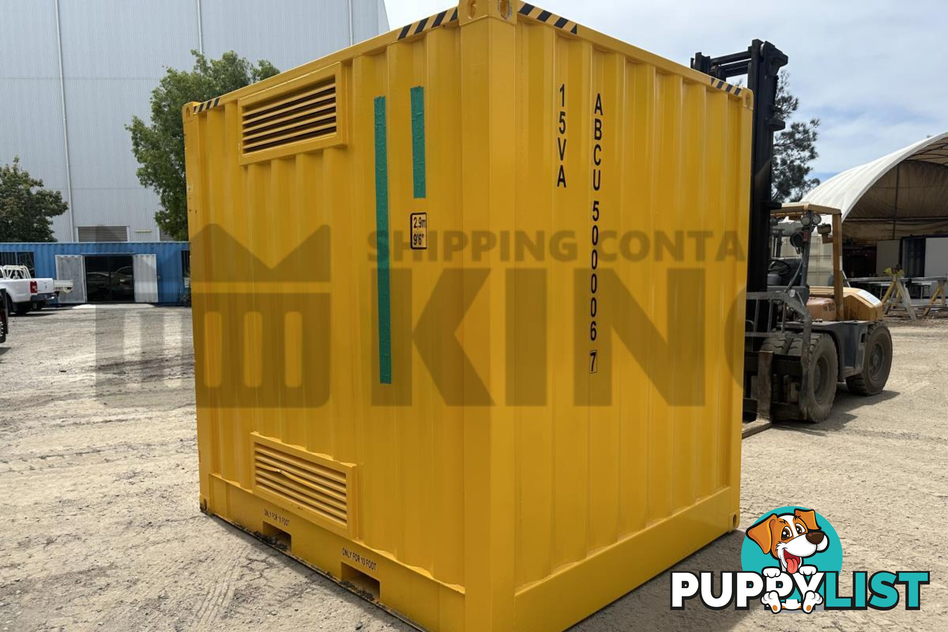 10' HIGH CUBE DANGEROUS GOODS SHIPPING CONTAINER (4 CORNER POST)