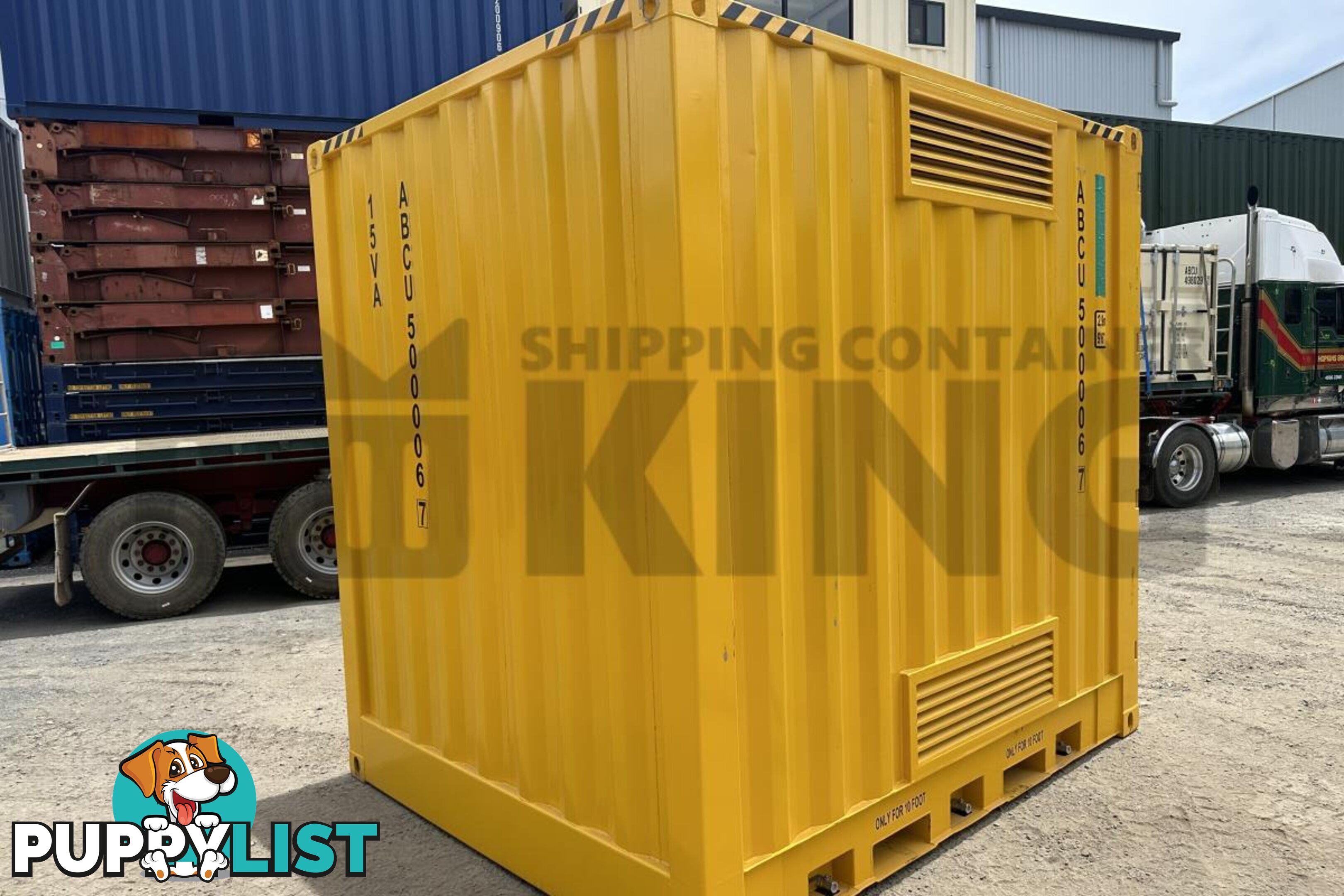 10' HIGH CUBE DANGEROUS GOODS SHIPPING CONTAINER (4 CORNER POST)