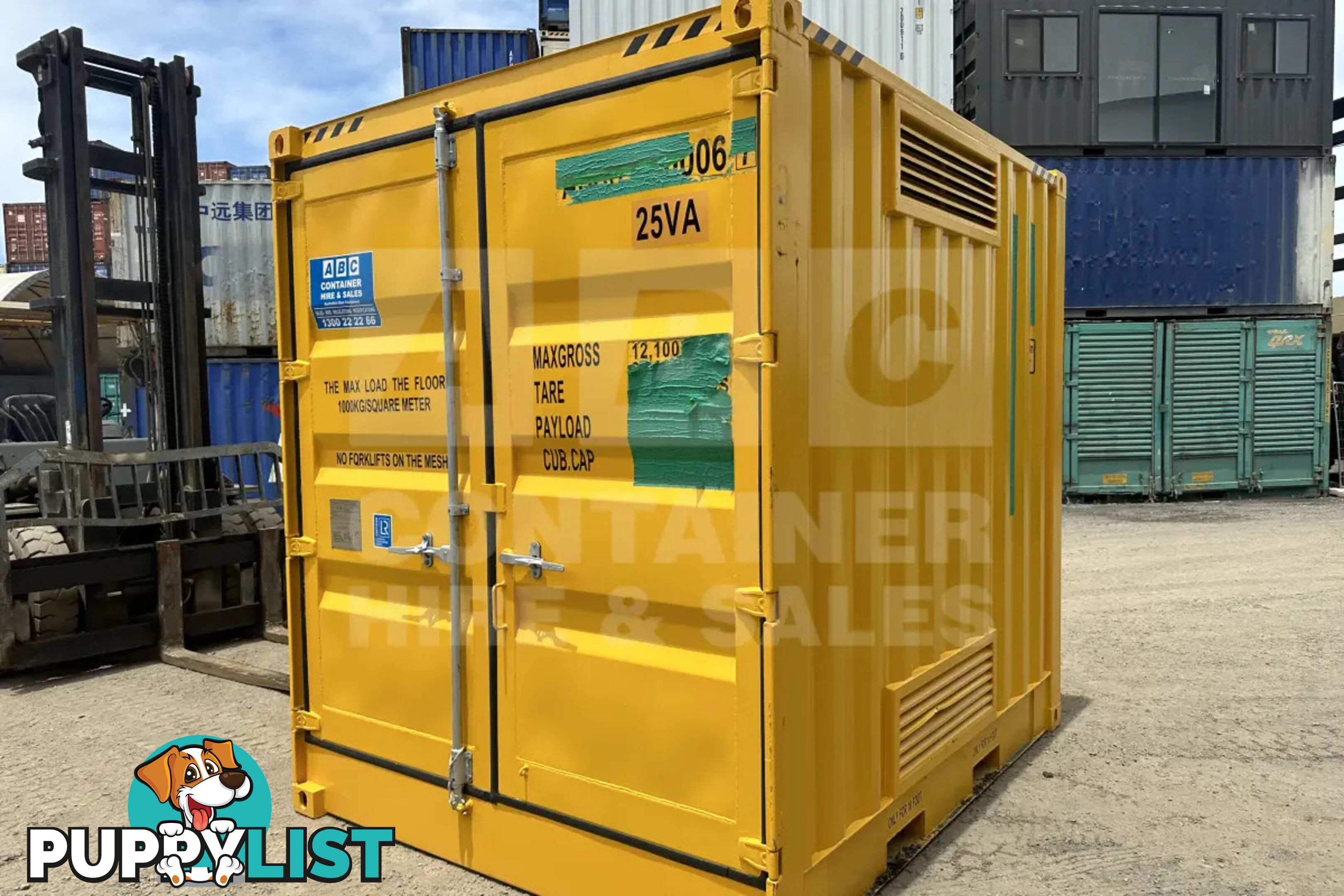 10' HIGH CUBE DANGEROUS GOODS SHIPPING CONTAINER (4 CORNER POST)