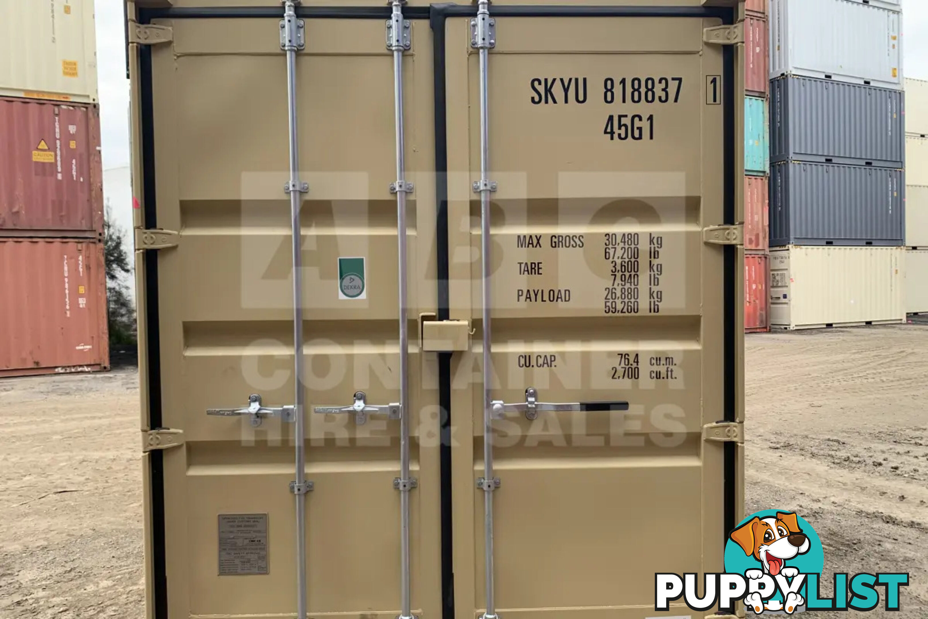 40' HIGH CUBE SHIPPING CONTAINER