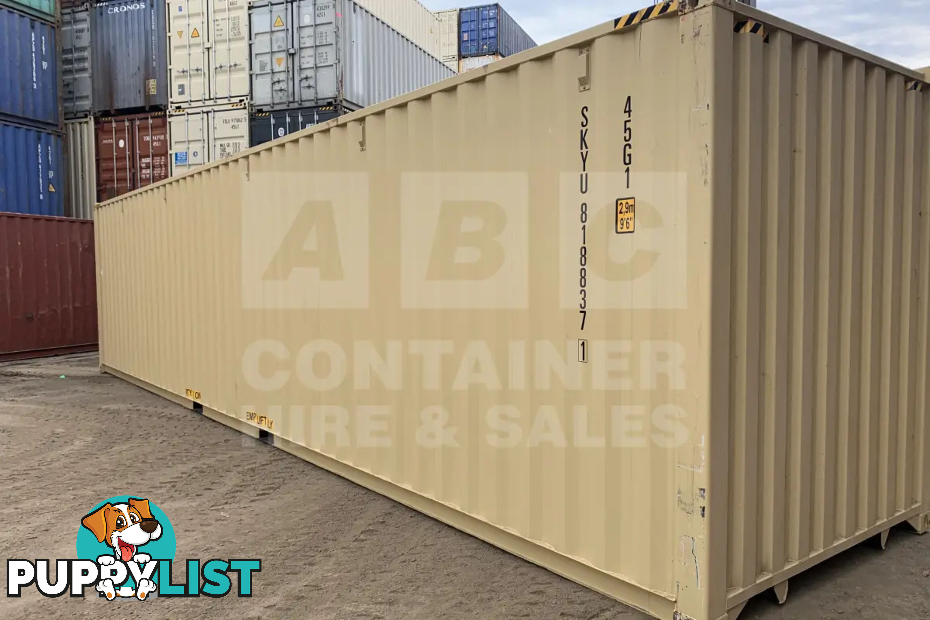 40' HIGH CUBE SHIPPING CONTAINER