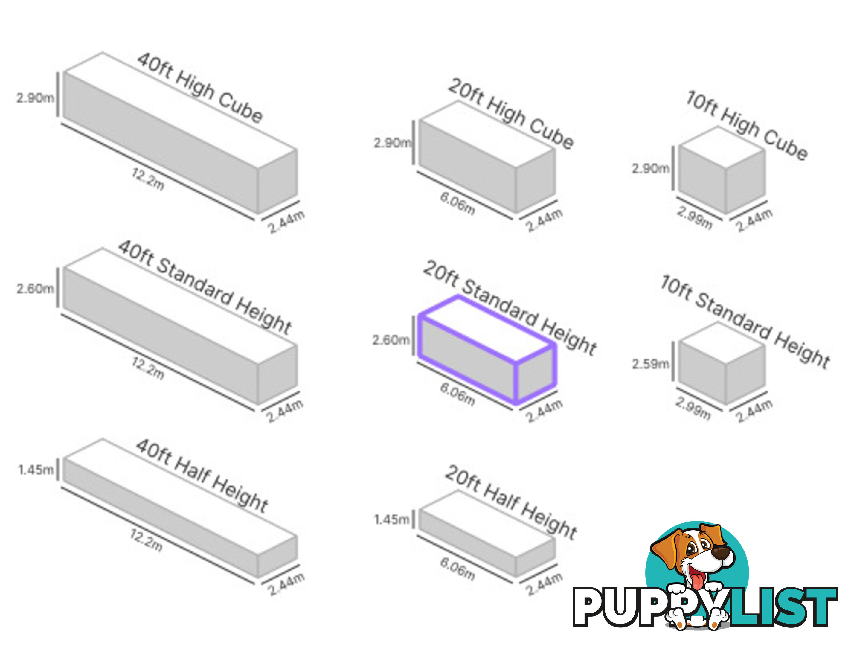 20' STANDARD HEIGHT SHIPPING CONTAINER