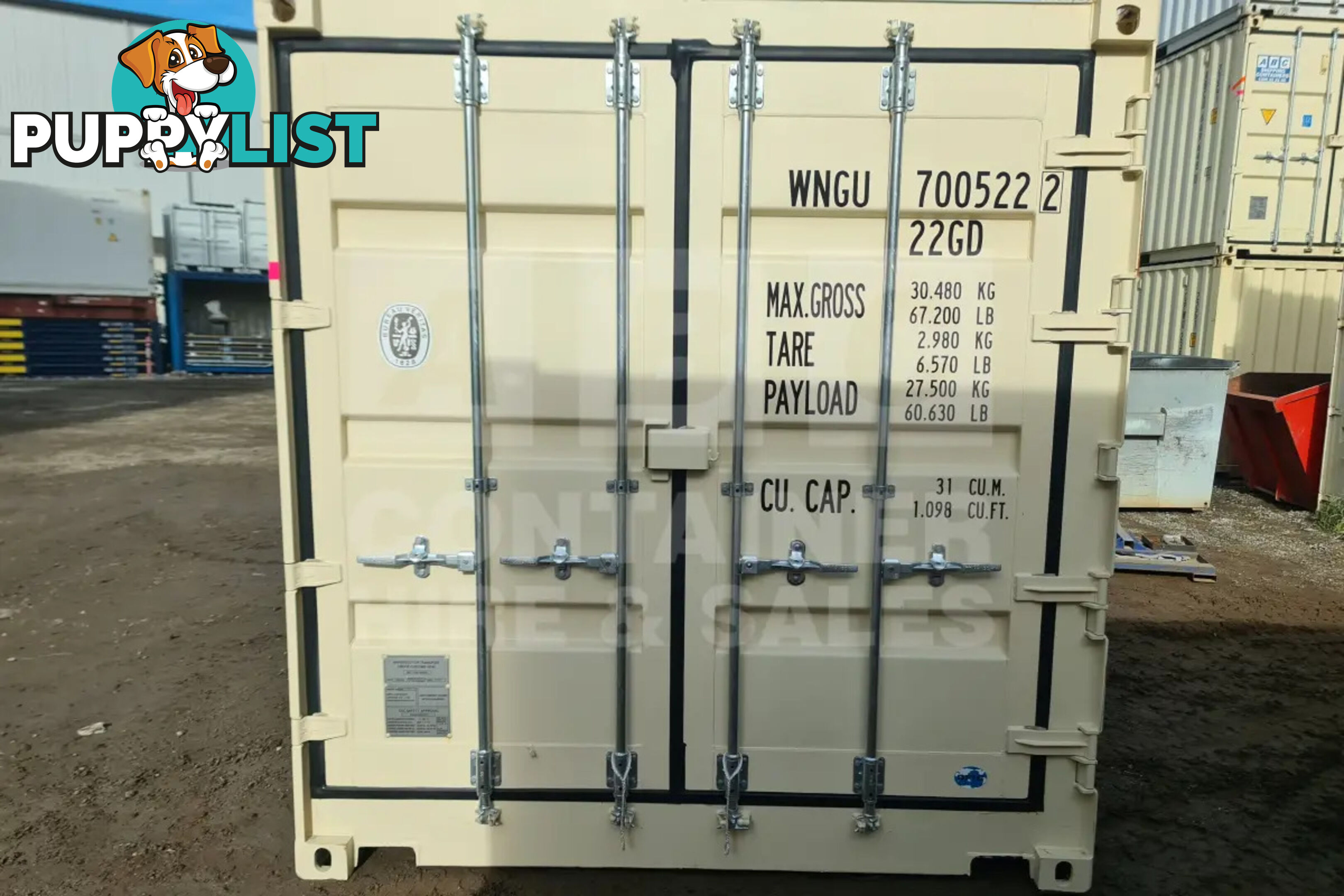 20' STANDARD HEIGHT FULL SIDE OPENING SHIPPING CONTAINER
