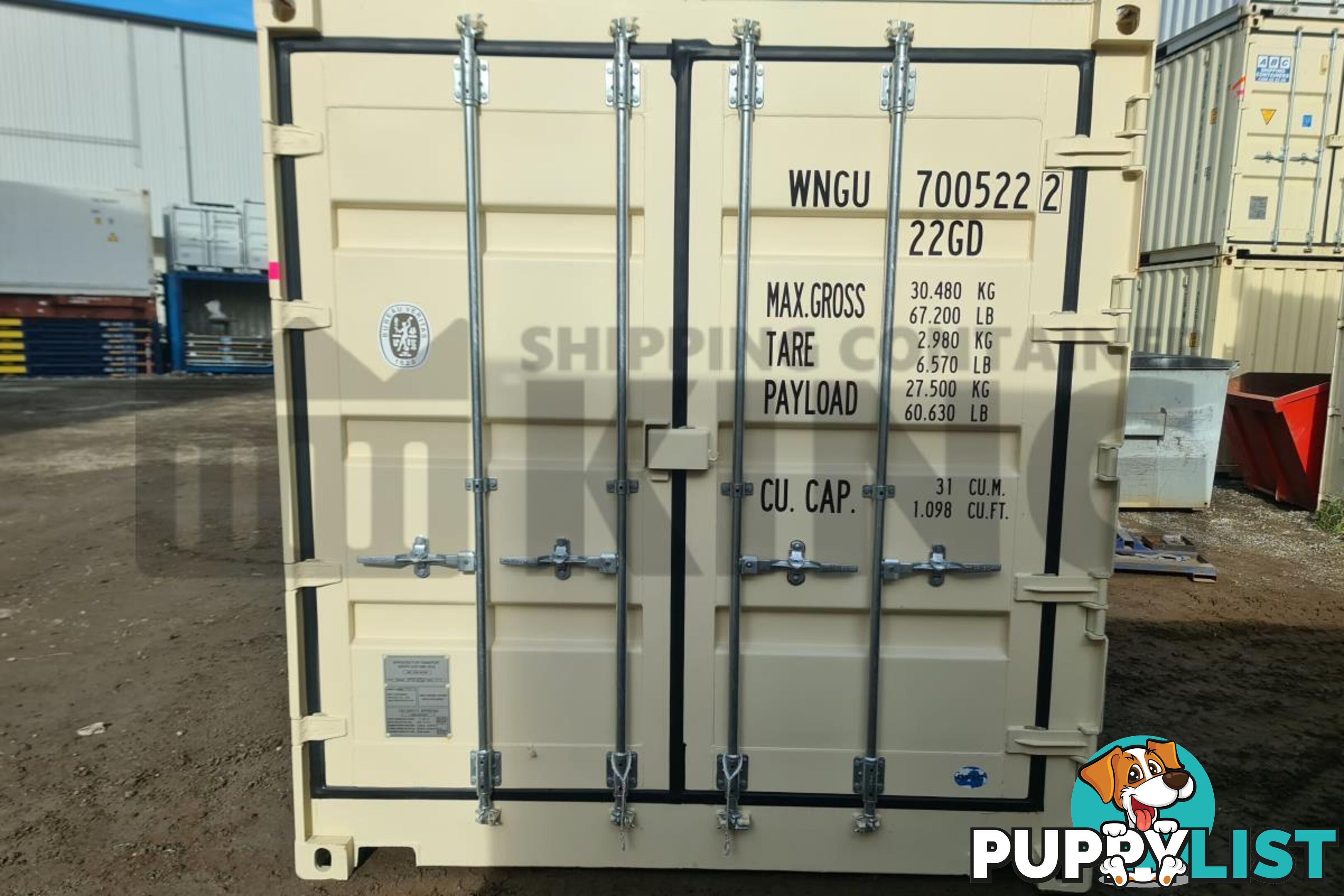 20' STANDARD HEIGHT FULL SIDE OPENING SHIPPING CONTAINER