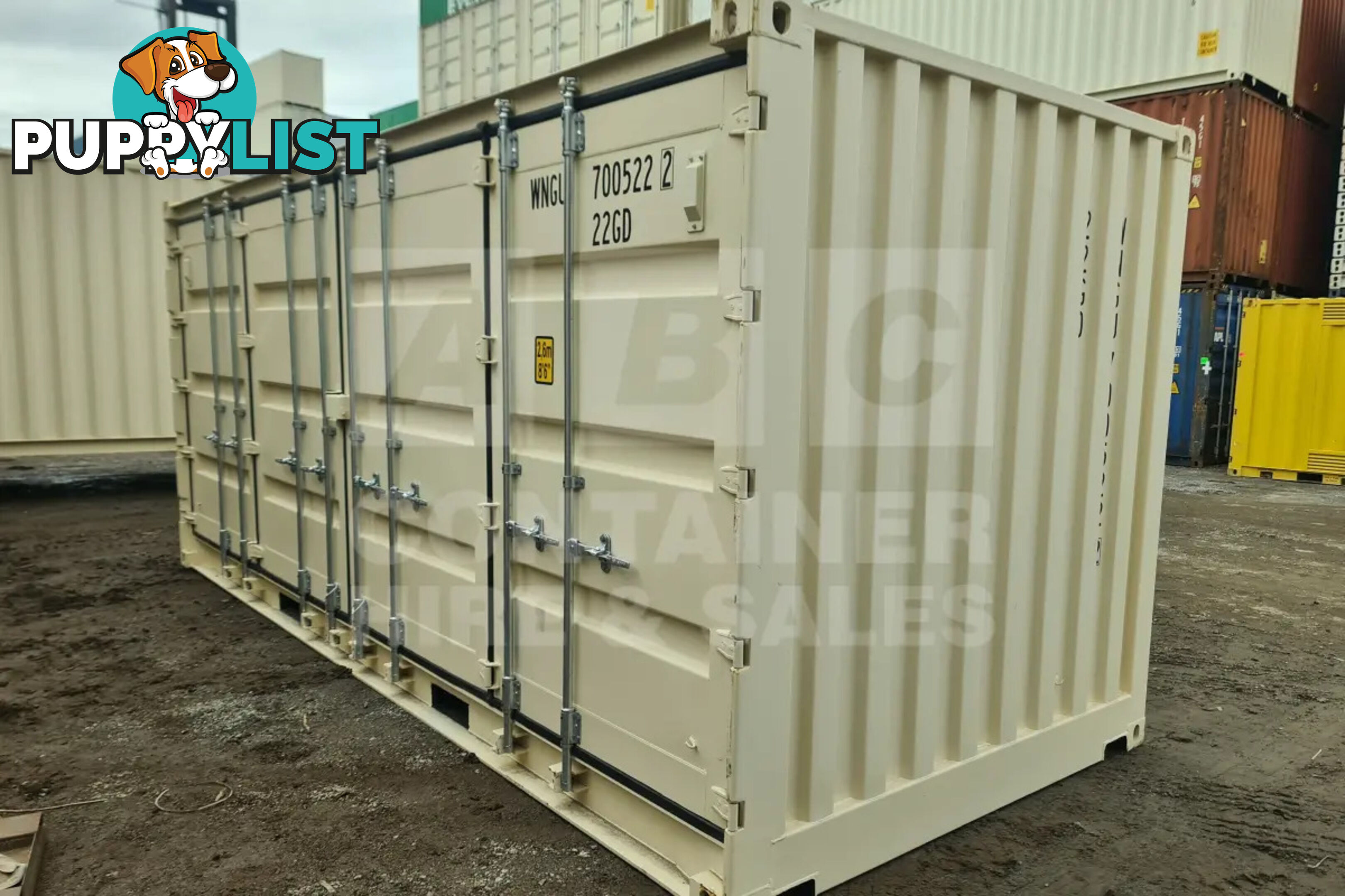20' STANDARD HEIGHT FULL SIDE OPENING SHIPPING CONTAINER