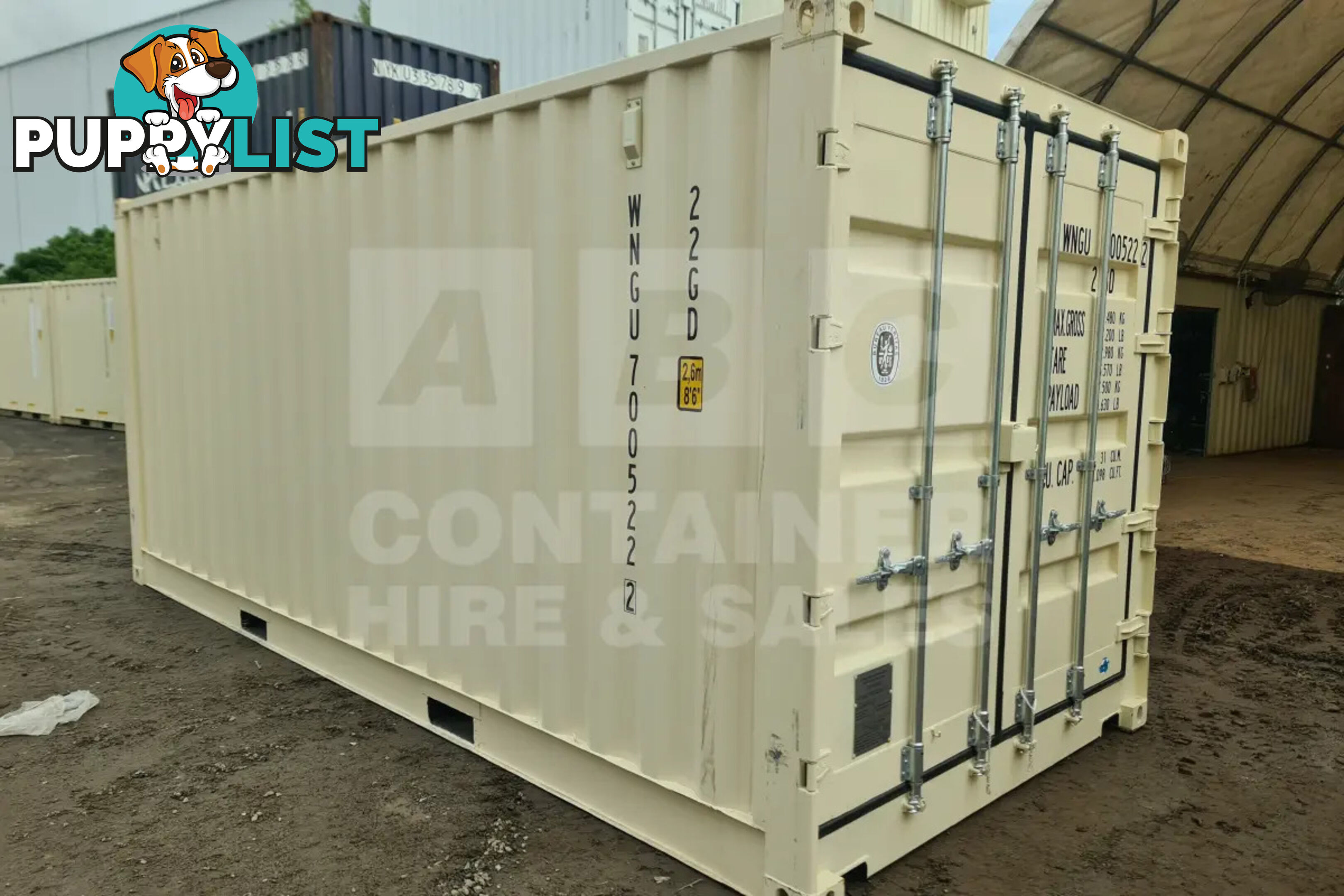 20' STANDARD HEIGHT FULL SIDE OPENING SHIPPING CONTAINER