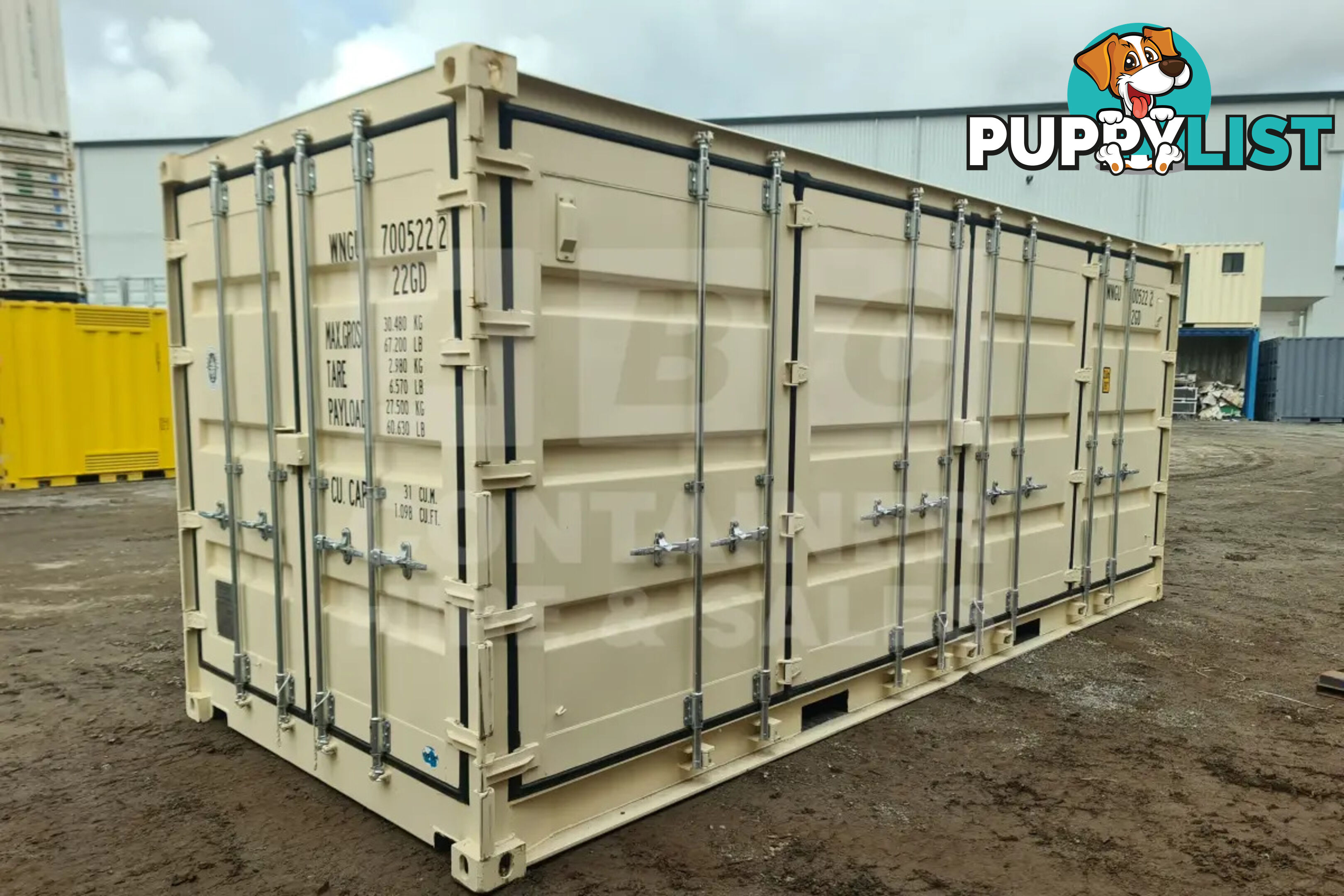 20' STANDARD HEIGHT FULL SIDE OPENING SHIPPING CONTAINER