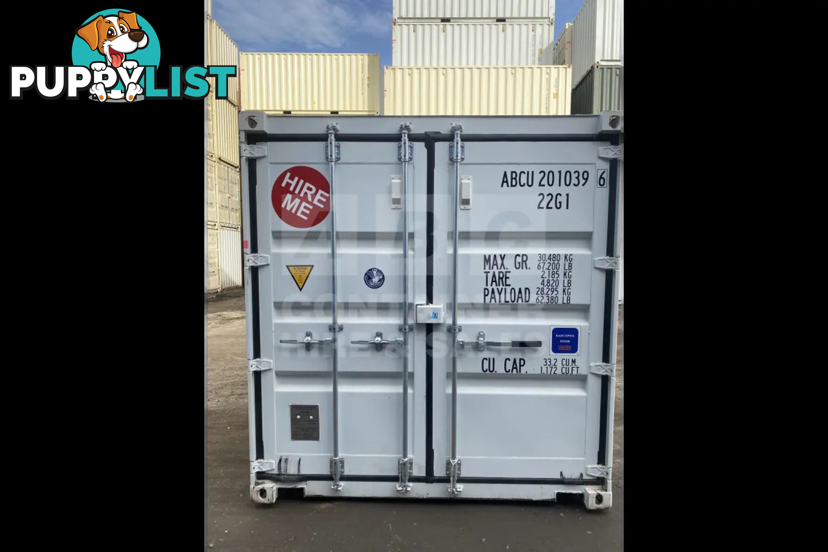 20' STANDARD HEIGHT SHIPPING CONTAINER - in Brisbane