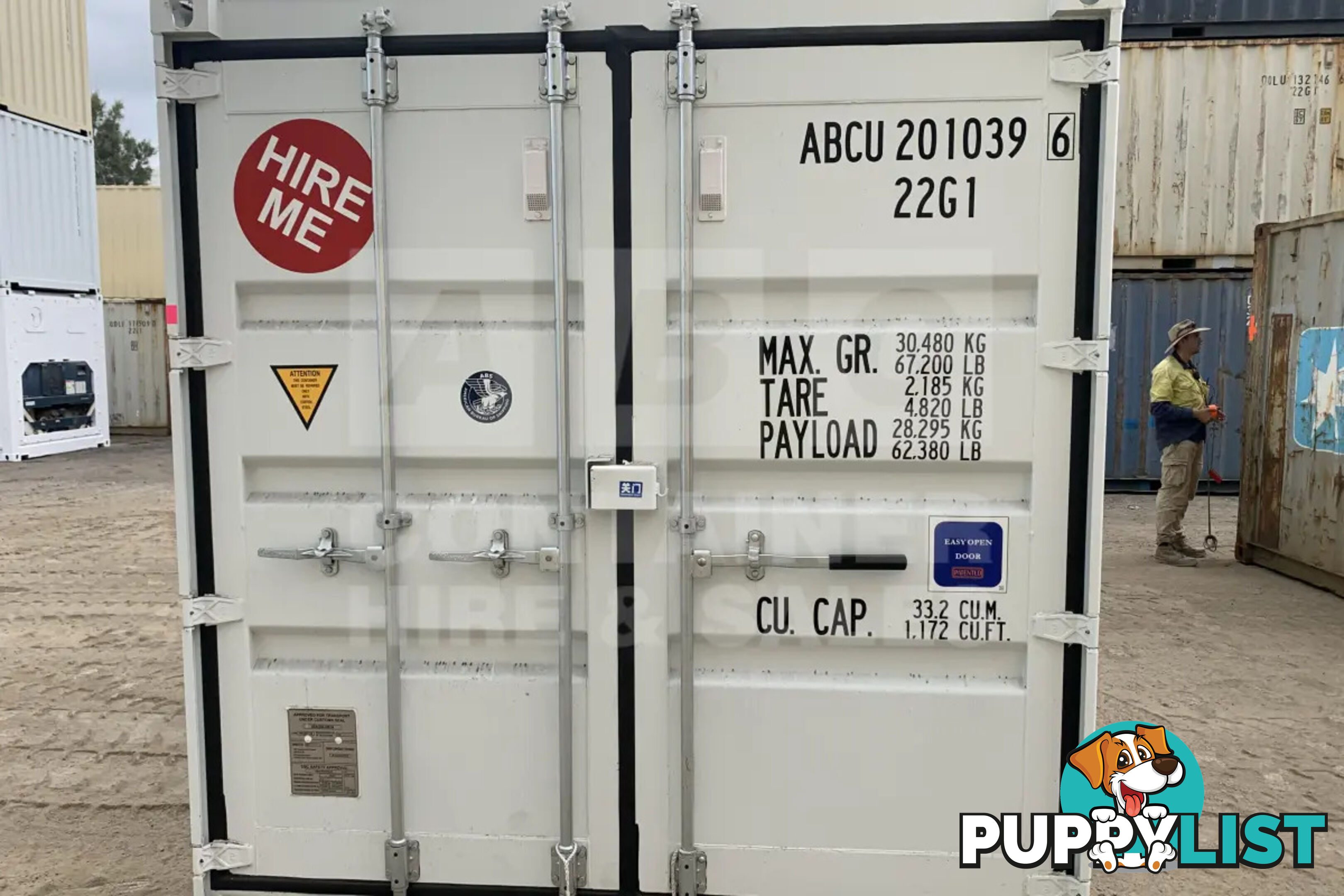 20' STANDARD HEIGHT SHIPPING CONTAINER - in Brisbane