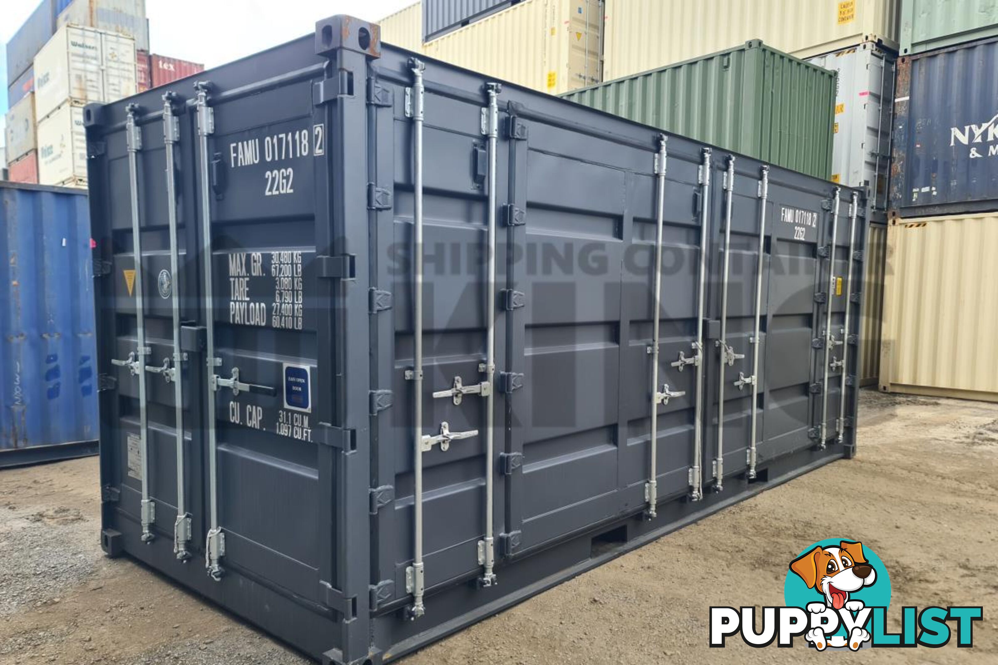 20' STANDARD HEIGHT FULL SIDE OPENING SHIPPING CONTAINER - in Rockhampton