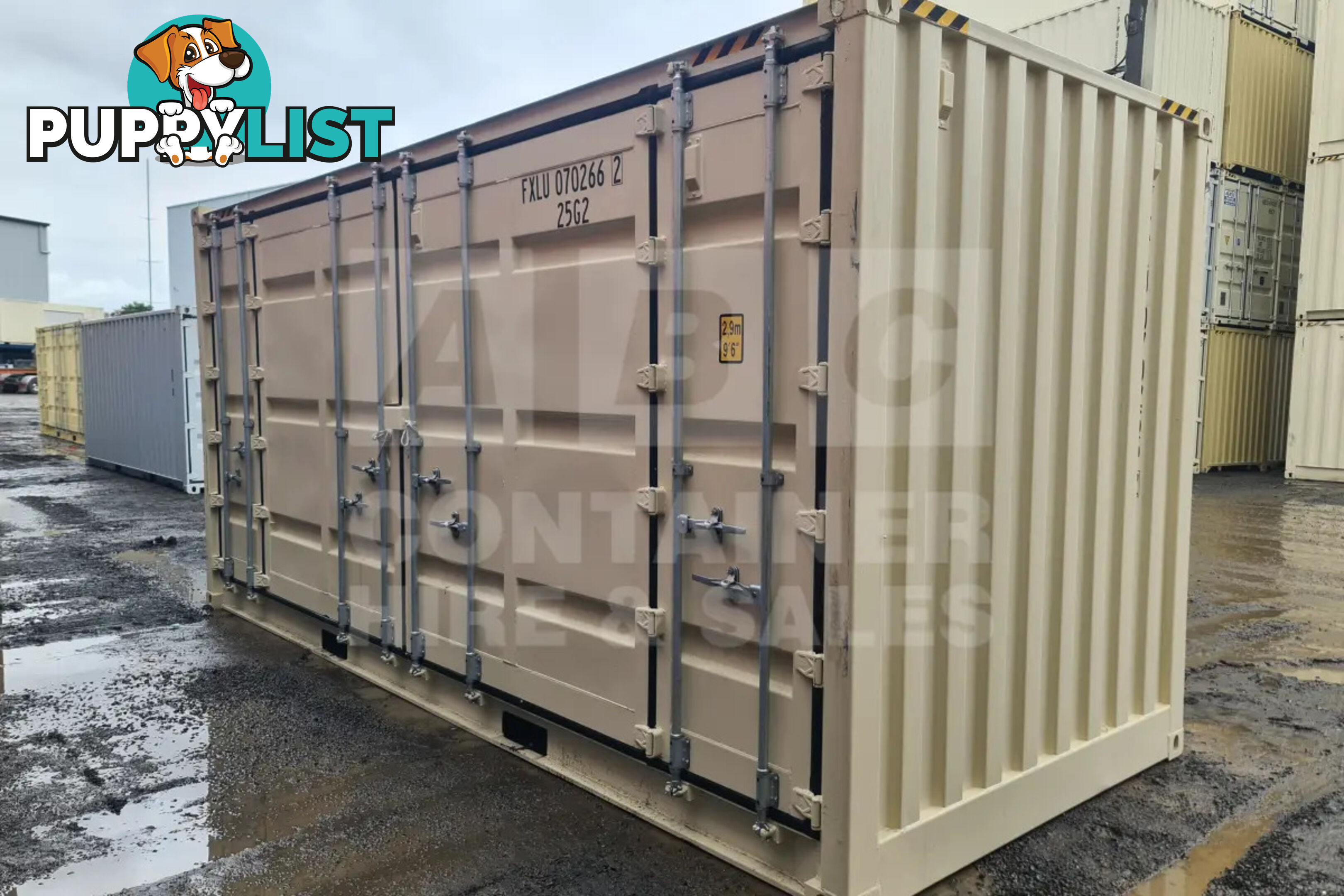 20' HIGH CUBE FULL SIDE OPENING SHIPPING CONTAINER